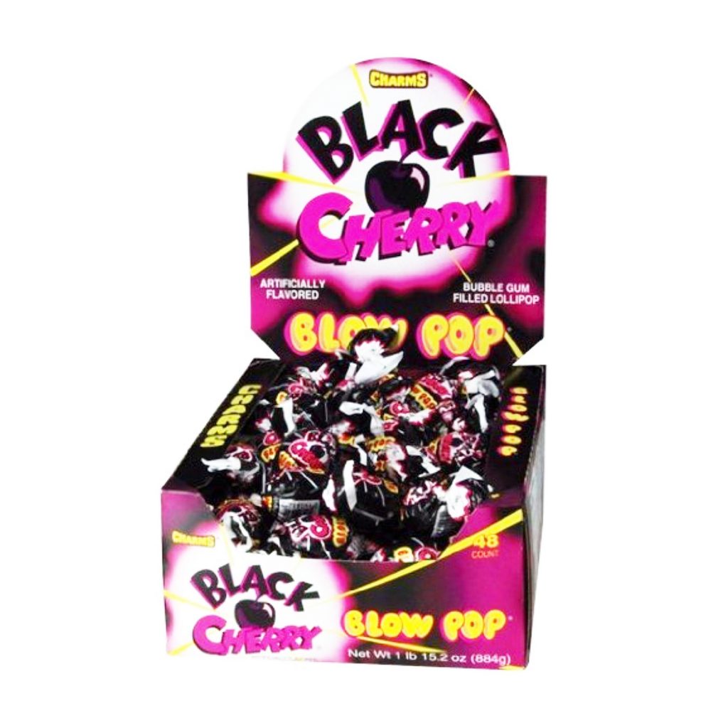 Blow Pop Black Cherry Lollipops