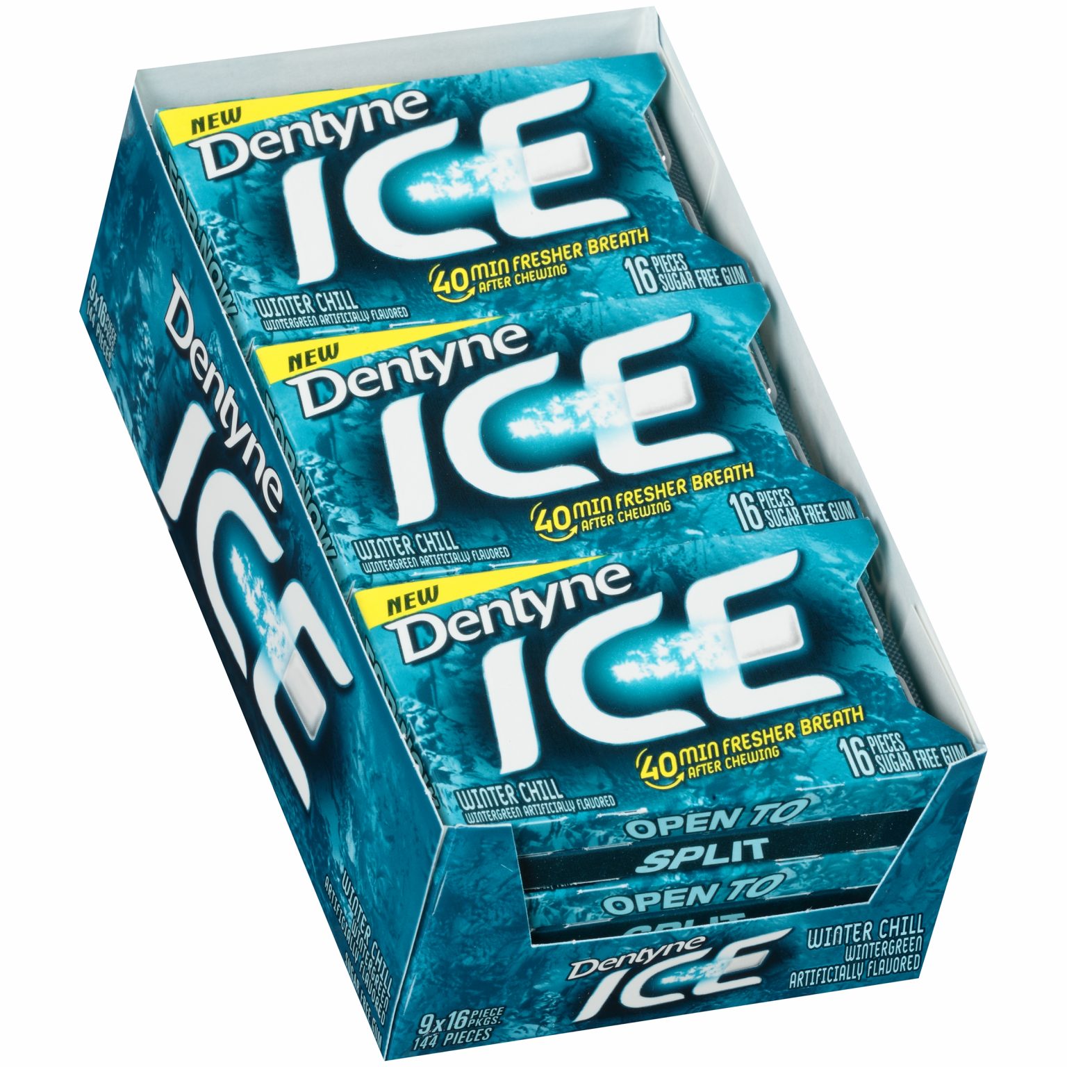 Dentyne Ice Winter Chill Sugar Free Gum 16 Ct. - 9 Pk. - Image 1