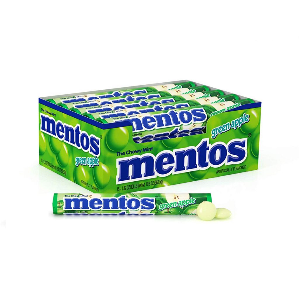 MENTOS MINTS GREEN APPLE 15 CT