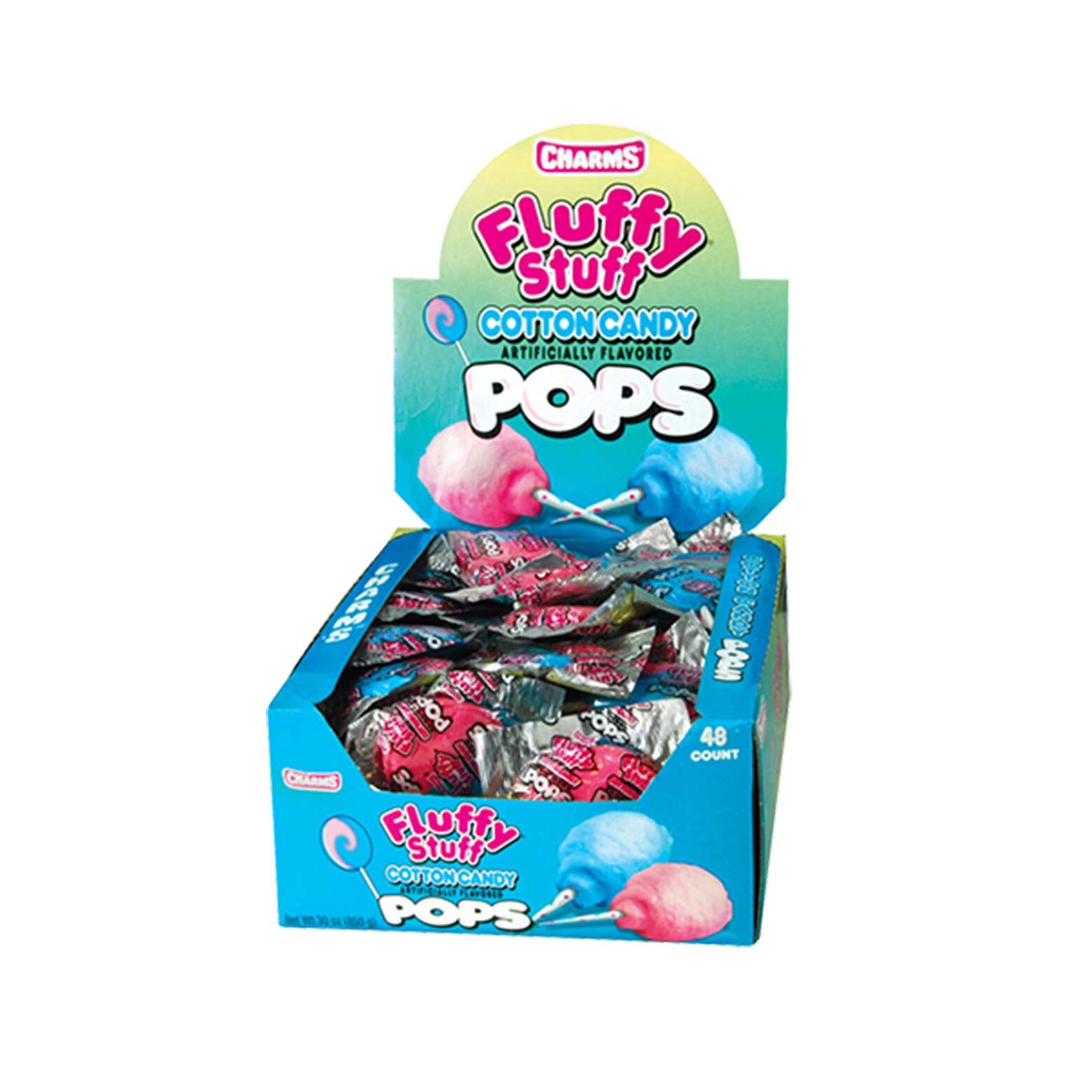 Blow Pop Fluffy Stuff Lollipops 48 Ct - Image 1