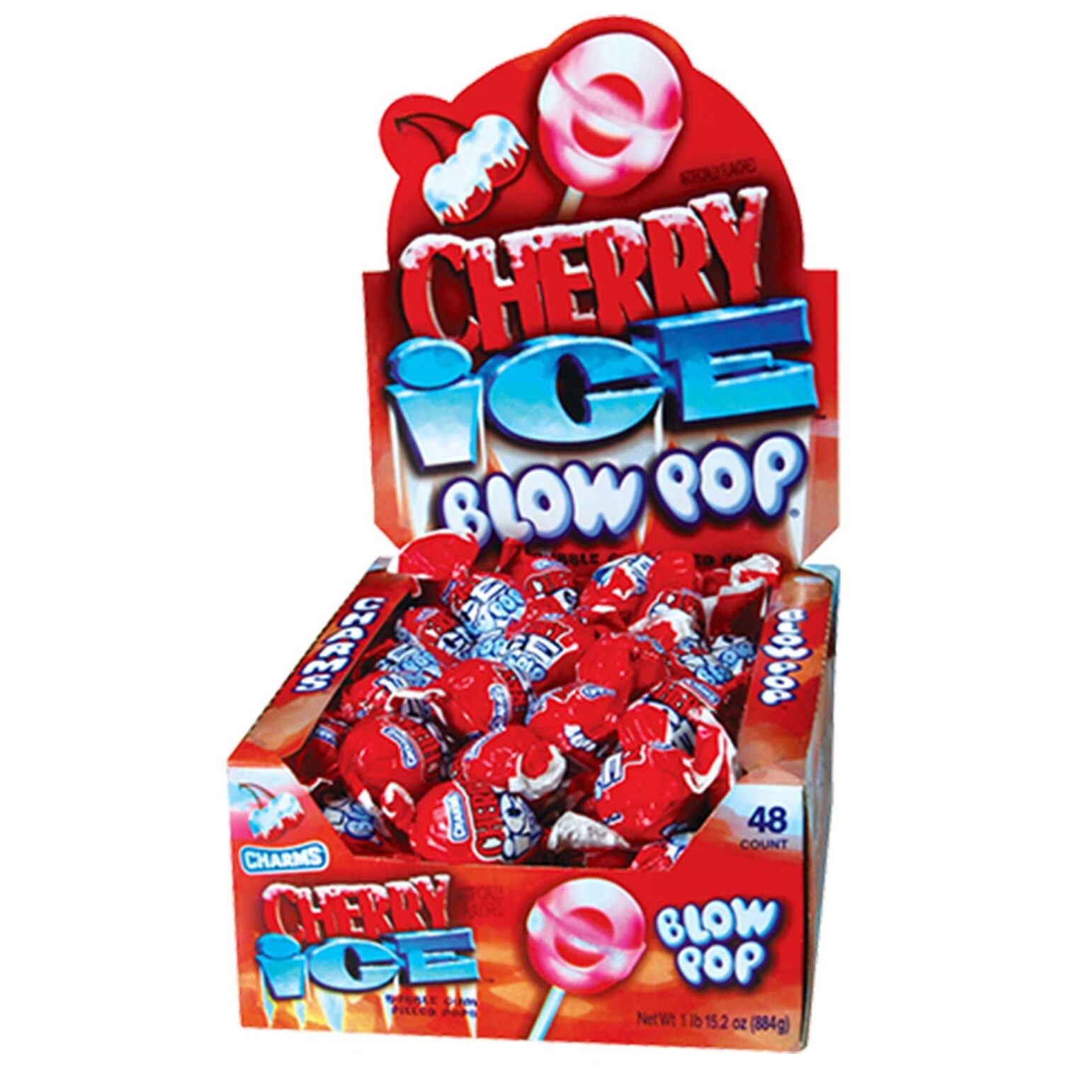 Blow Pop Cherry Ice Lollipops 48 Ct - Image 1