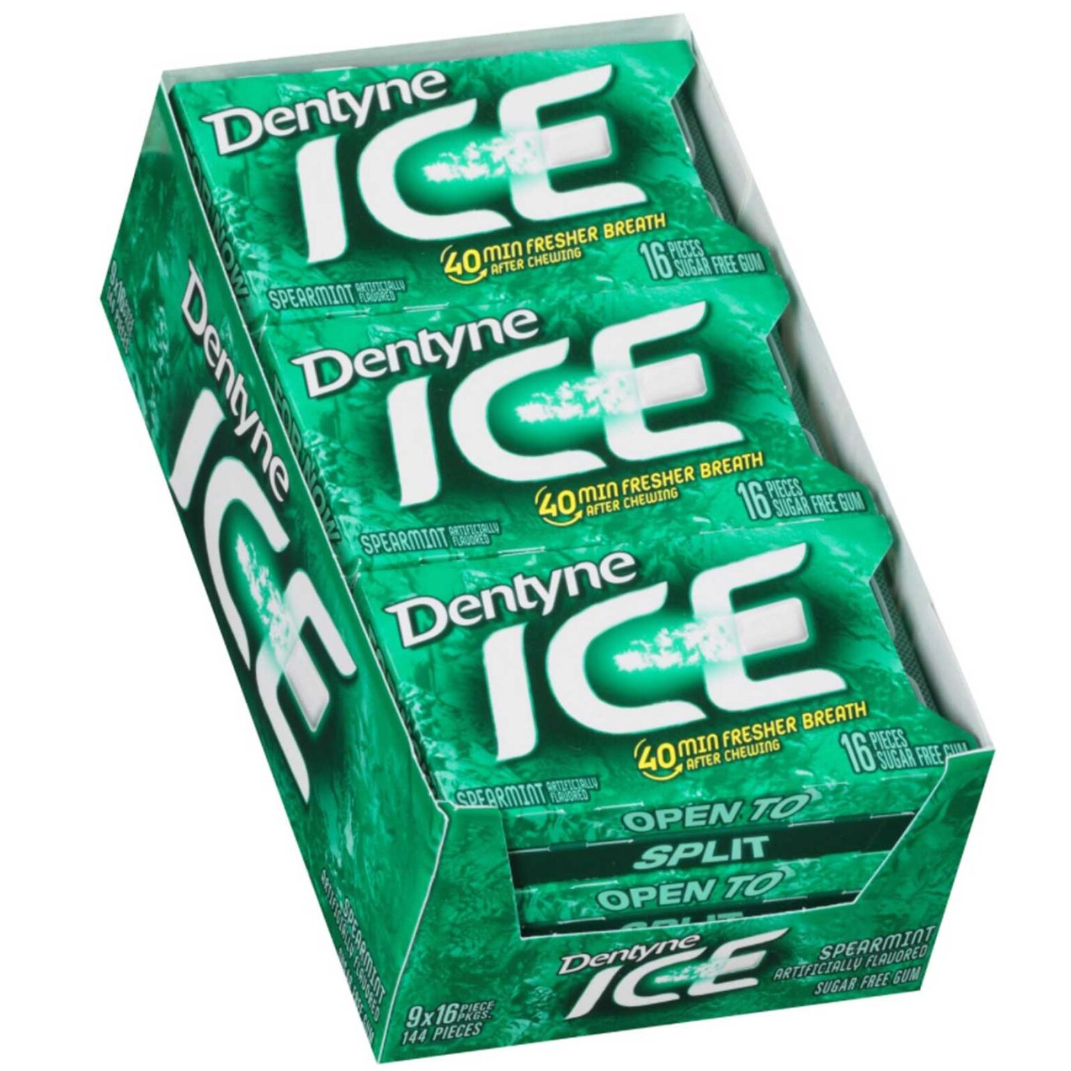 Dentyne Ice Spearmint Sugar Free Gum 16 Ct. - 9 Pk. - Image 1