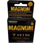 Trojan Condoms MAGNUM Thin™ Premium Latex Lubricant 3-pk