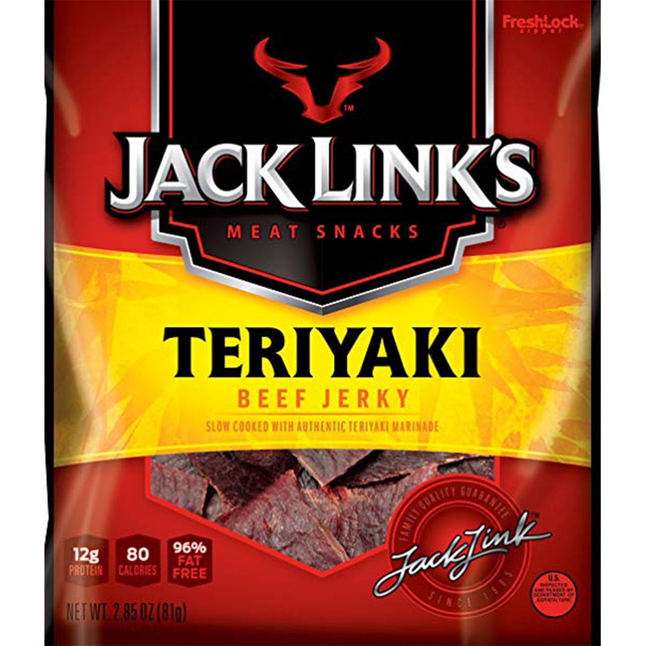 Jack Link's Beef Jerky, 3-Ounce Teriyaki - Image 1