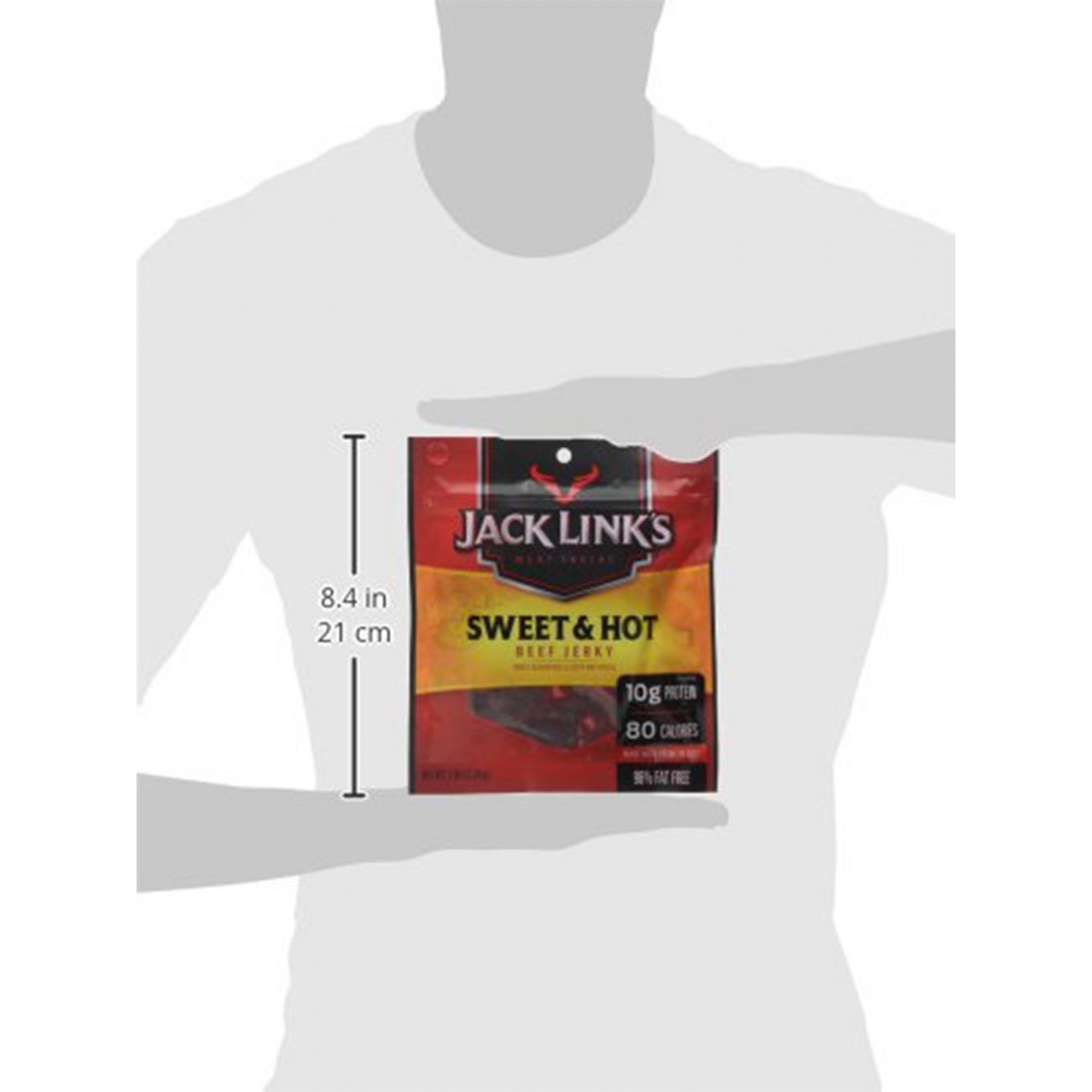 Jack Link's Beef Jerky, 3-Ounce Sweet & Hot - Image 2