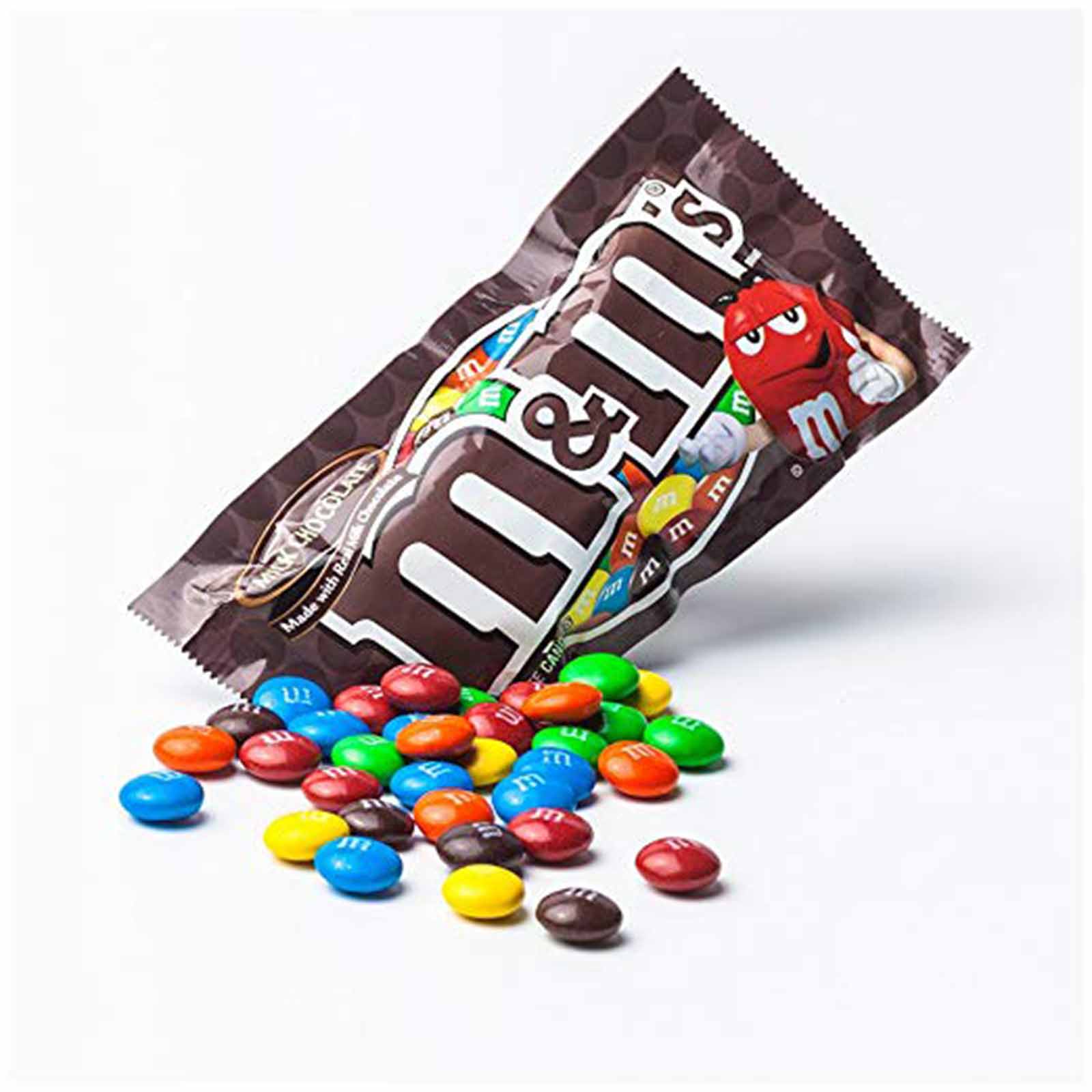 M&M'S Milk Chocolate Candy Singles Size 1.69-Ounce Pouch 48-Count Box