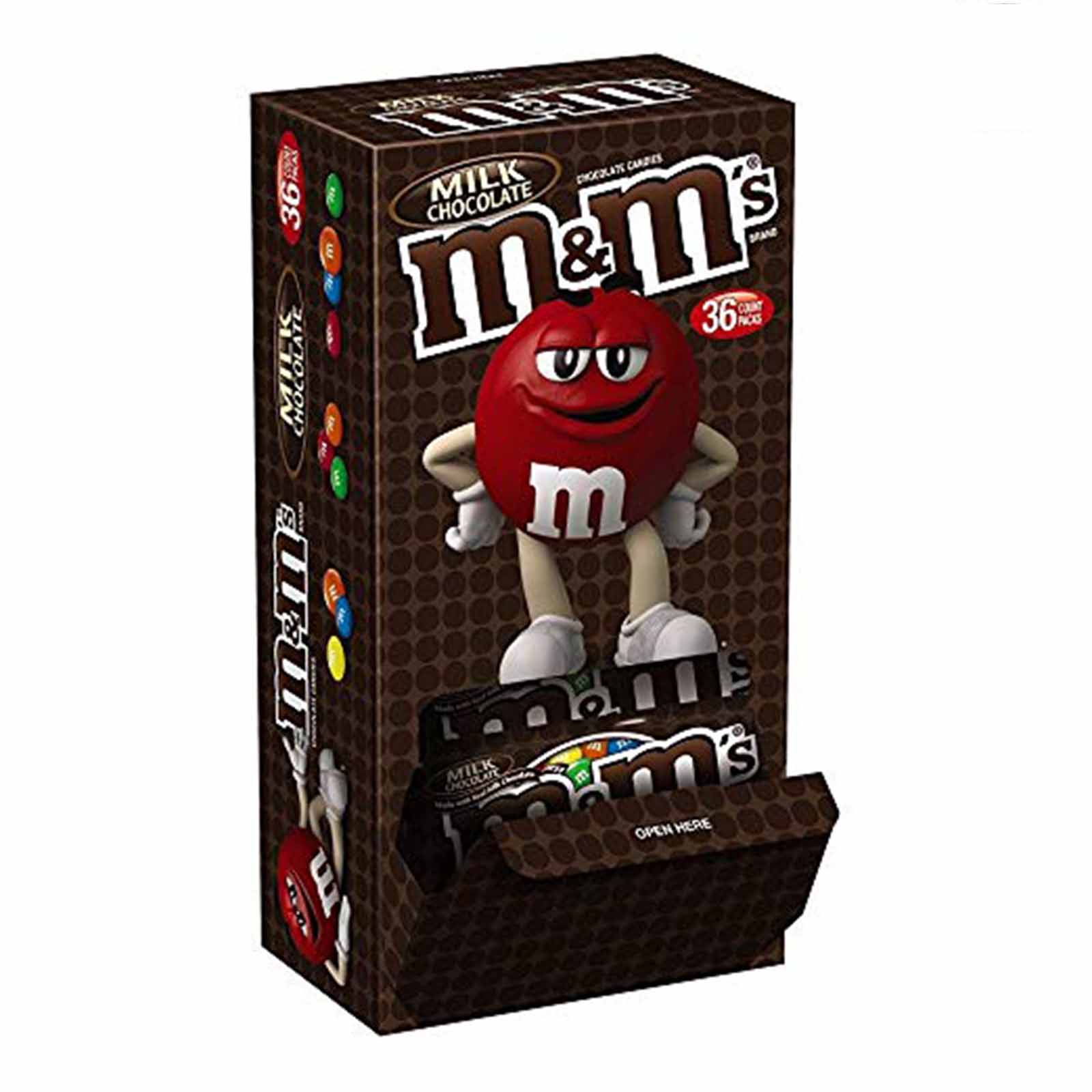 M&MS Pretzel Chocolate Candy Singles Size 1.14-Ounce Pouch 24-Count Box