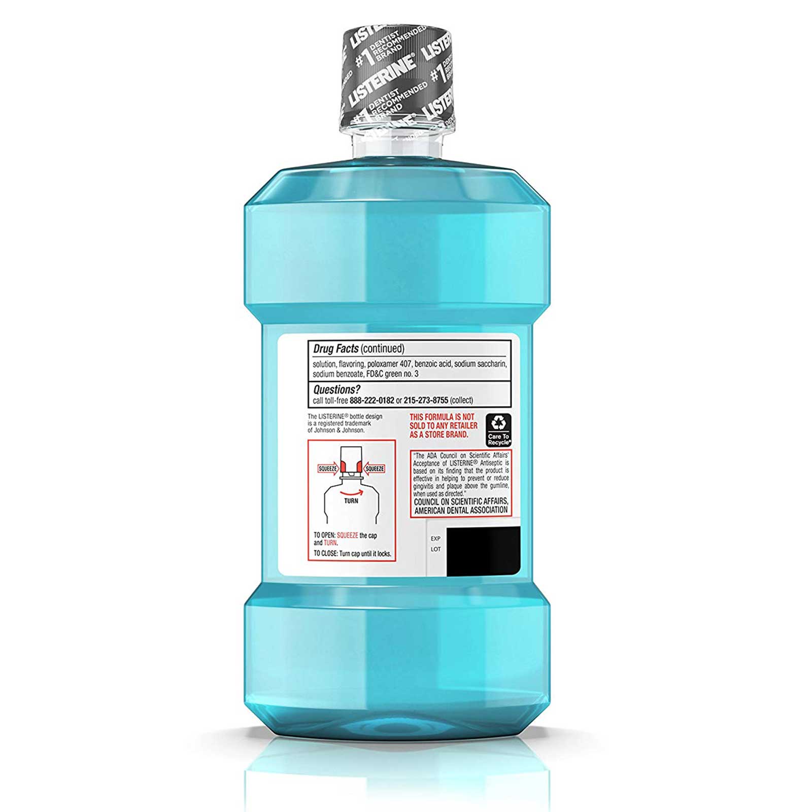 Listerine Antiseptic Mouthwash, Cool Mint - 250 ml - Volt Candy