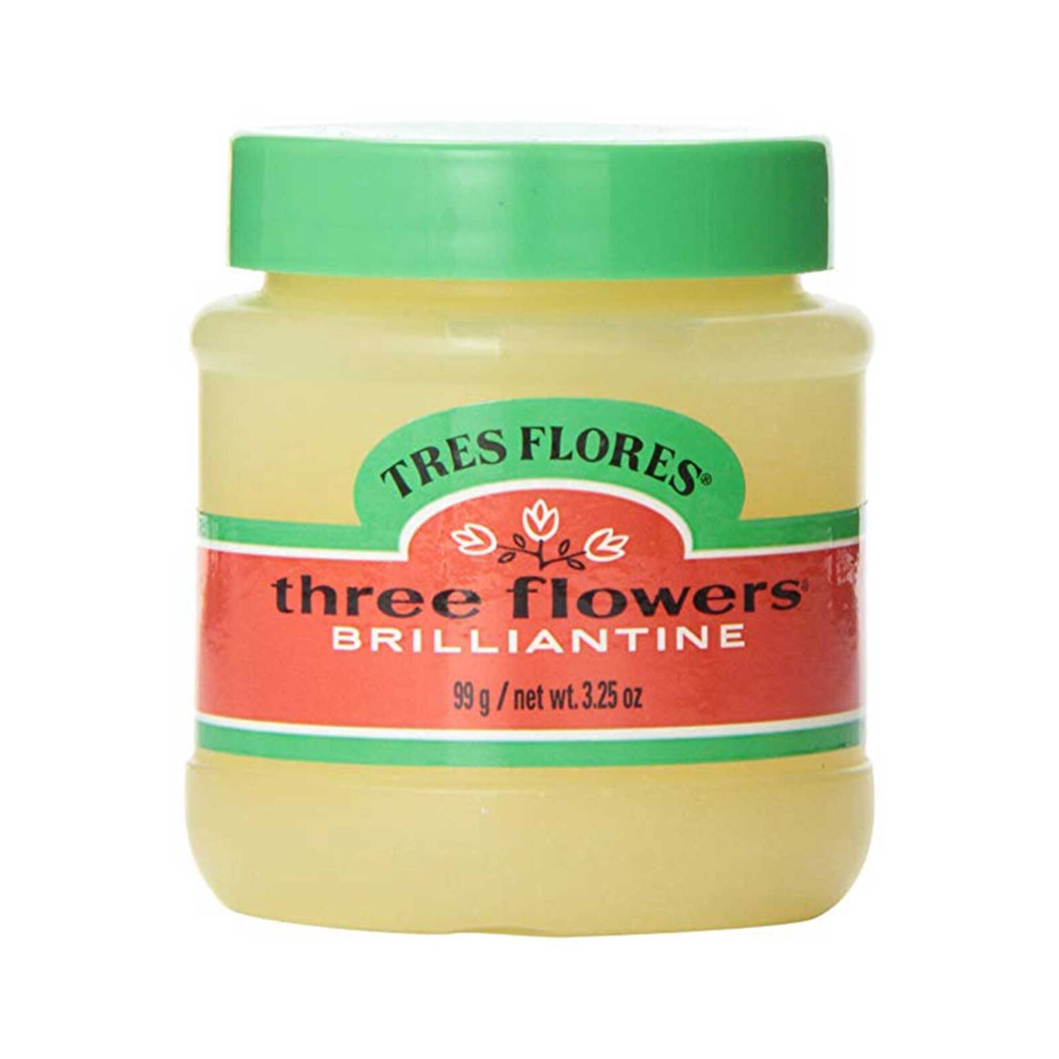 TRES FLORES Three Flowers Brilliantine Pomade 3.25oz  99g - Image 1
