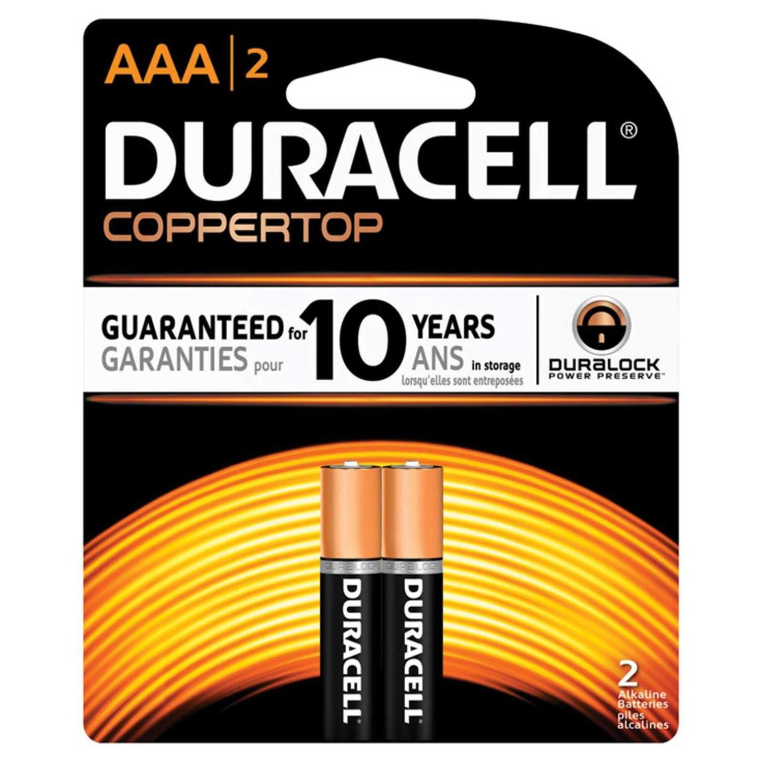 Duracell CopperTop AAA  Batteries 2 ct (pack of 18) - Image 1