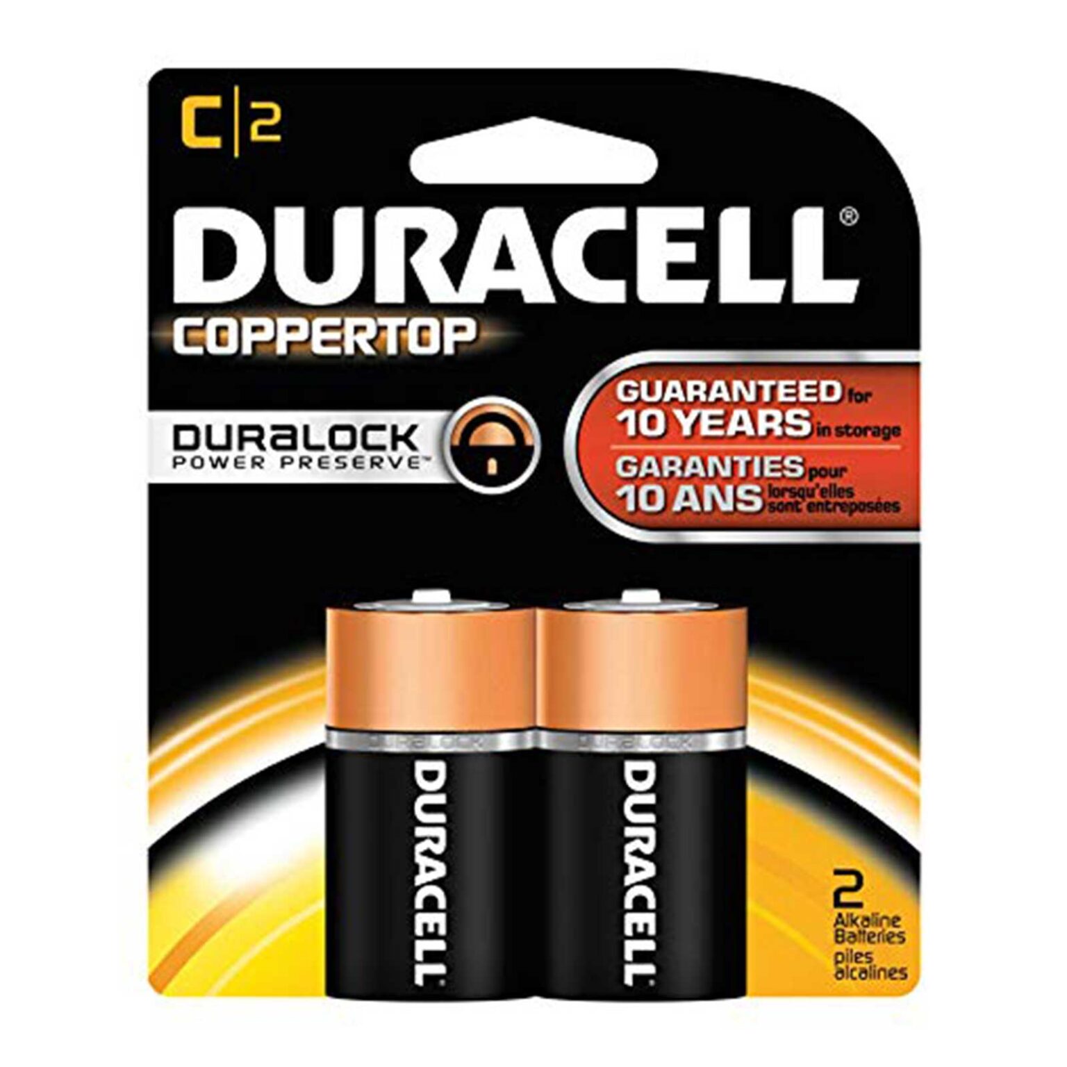 Duracell CopperTop C 2  Batteries  (pack of 8) - Image 1