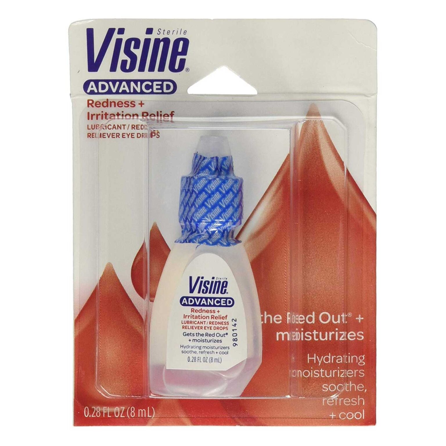 Visine Advanced Relief Eye Drops 0.28oz, 6 Pack - Image 1