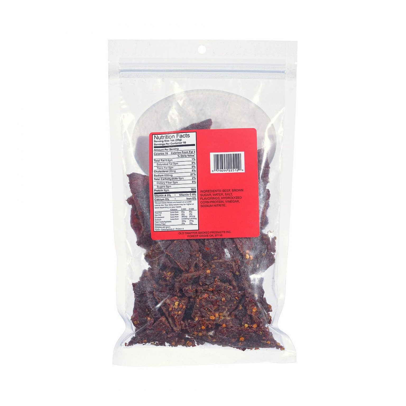 Old Trapper Hot and Spicy Beef Jerky