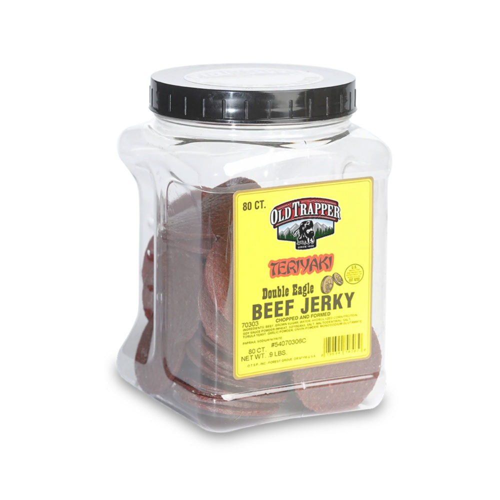 Old Trapper Teriyaki Double Eagle Beef Jerky, 80ct Volt Candy