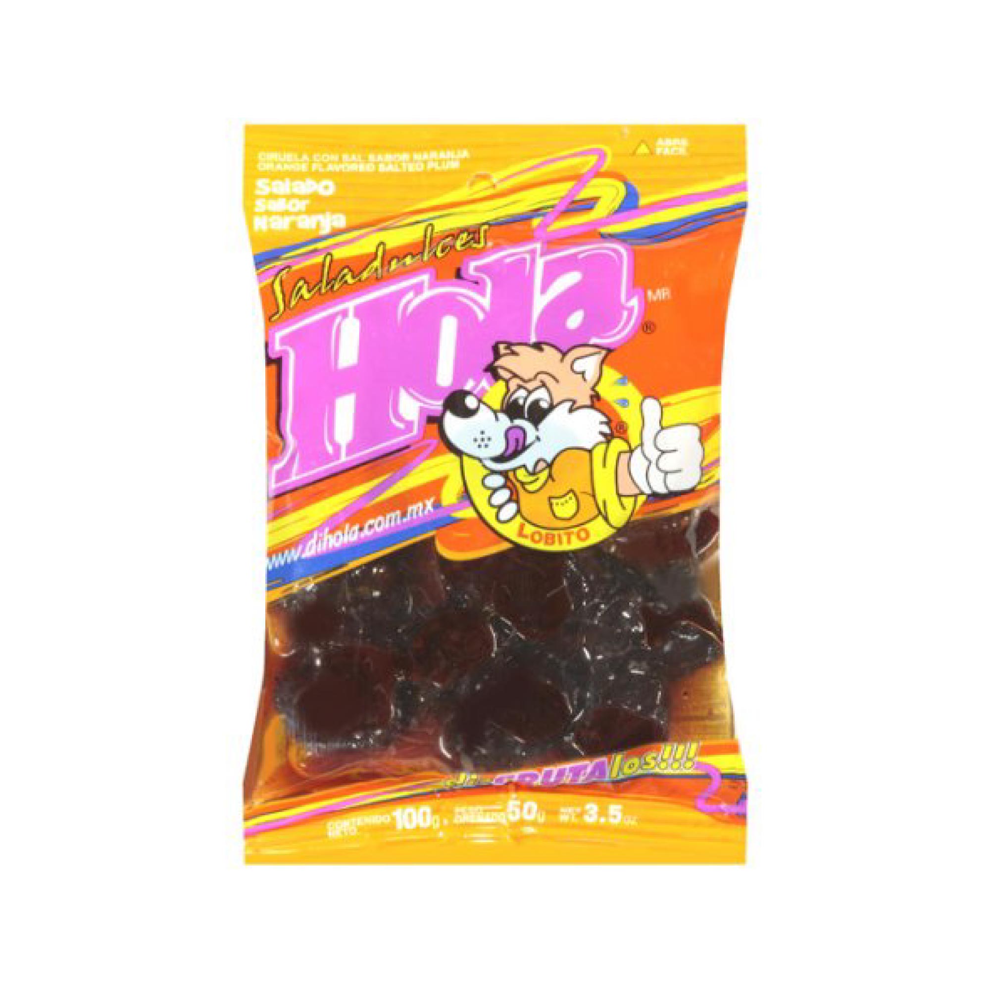 Saladulces Hola Lobito Salado Sabor Naranja, 12ct - Volt Candy