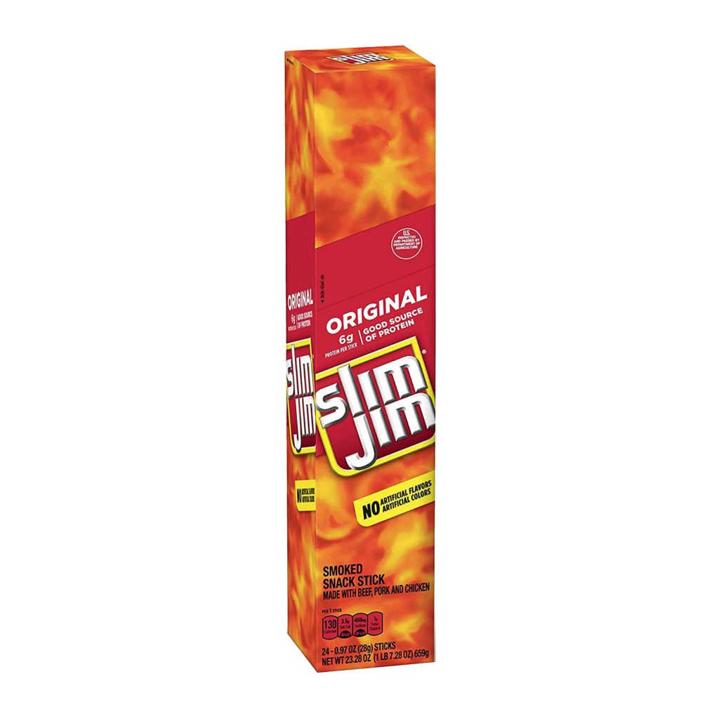 Slim Jim Original Smoked Snack Stick, 0.97oz, 24ct - Volt Candy