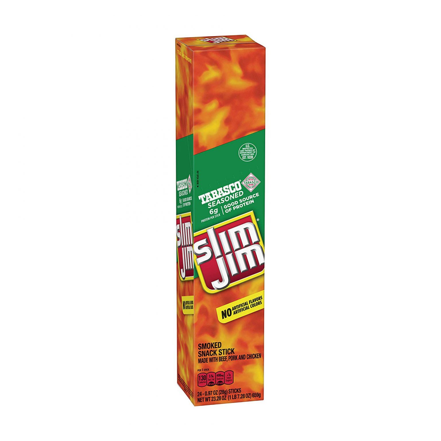 Slim Jim Tabasco Smoked Snack Stick