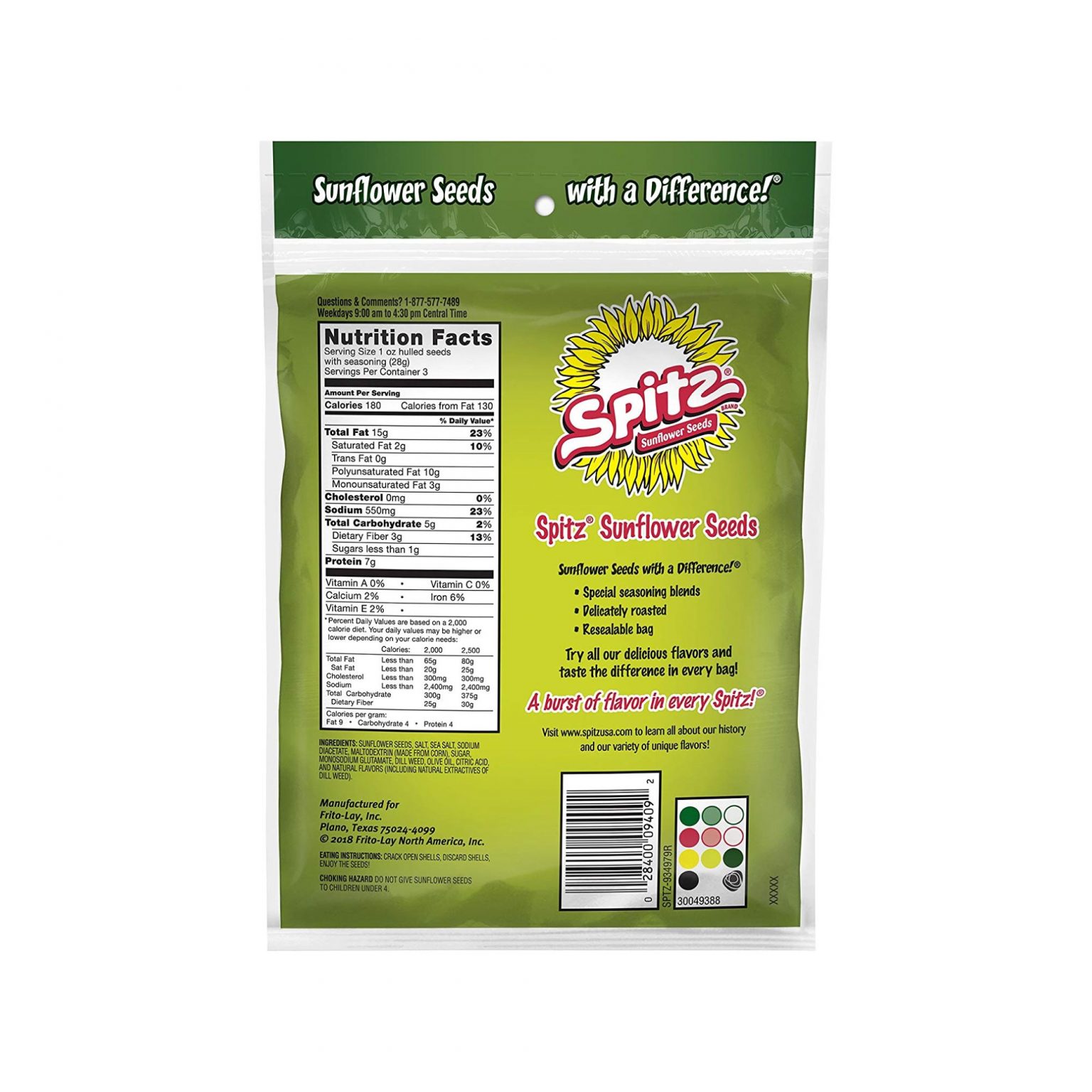 Spitz Dill Pickle Sunflower Seeds