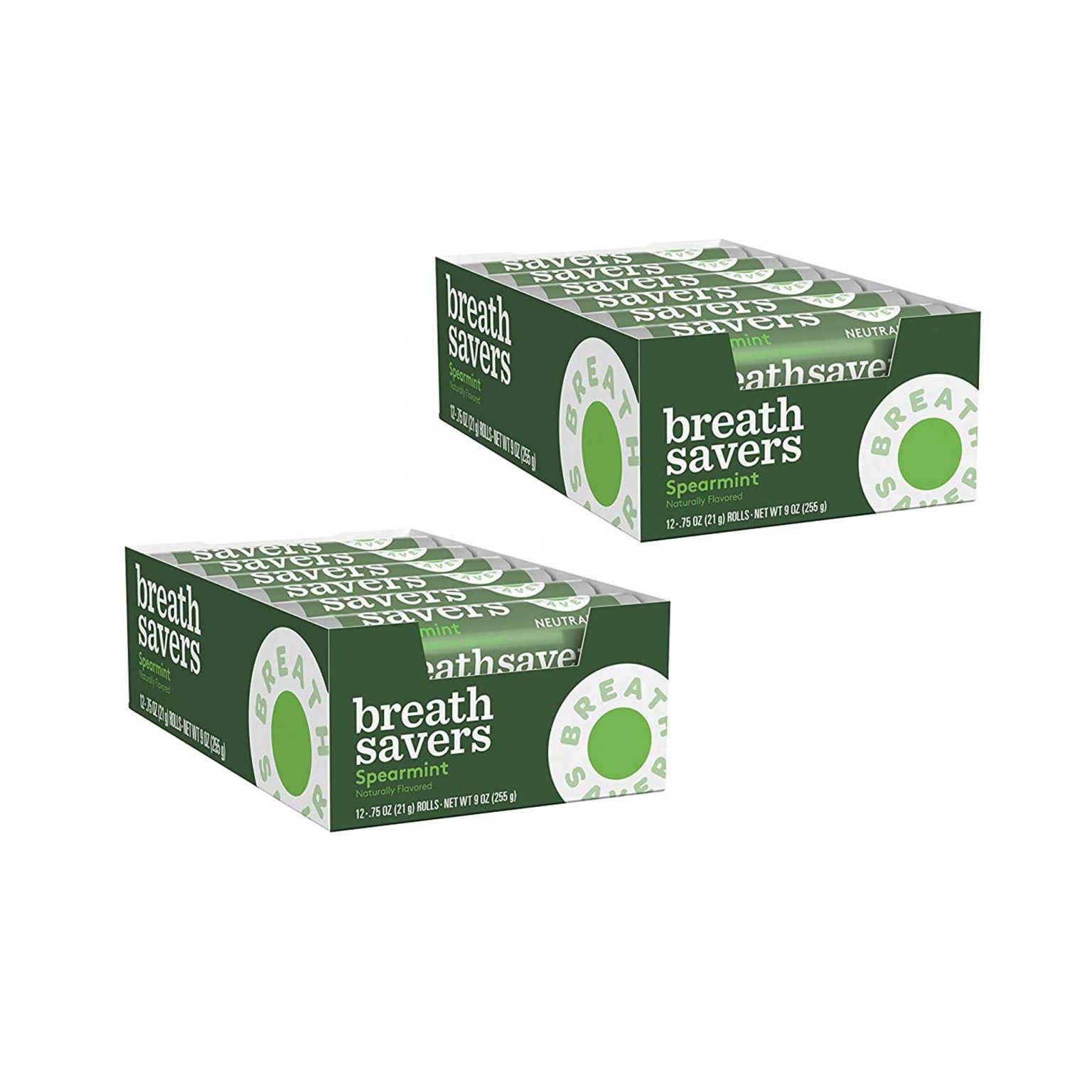 Breath Savers Spearmint Naturally Flavored, Sugar Free Mints ( 0.75 Ounce, 24 Count ) - Image 1