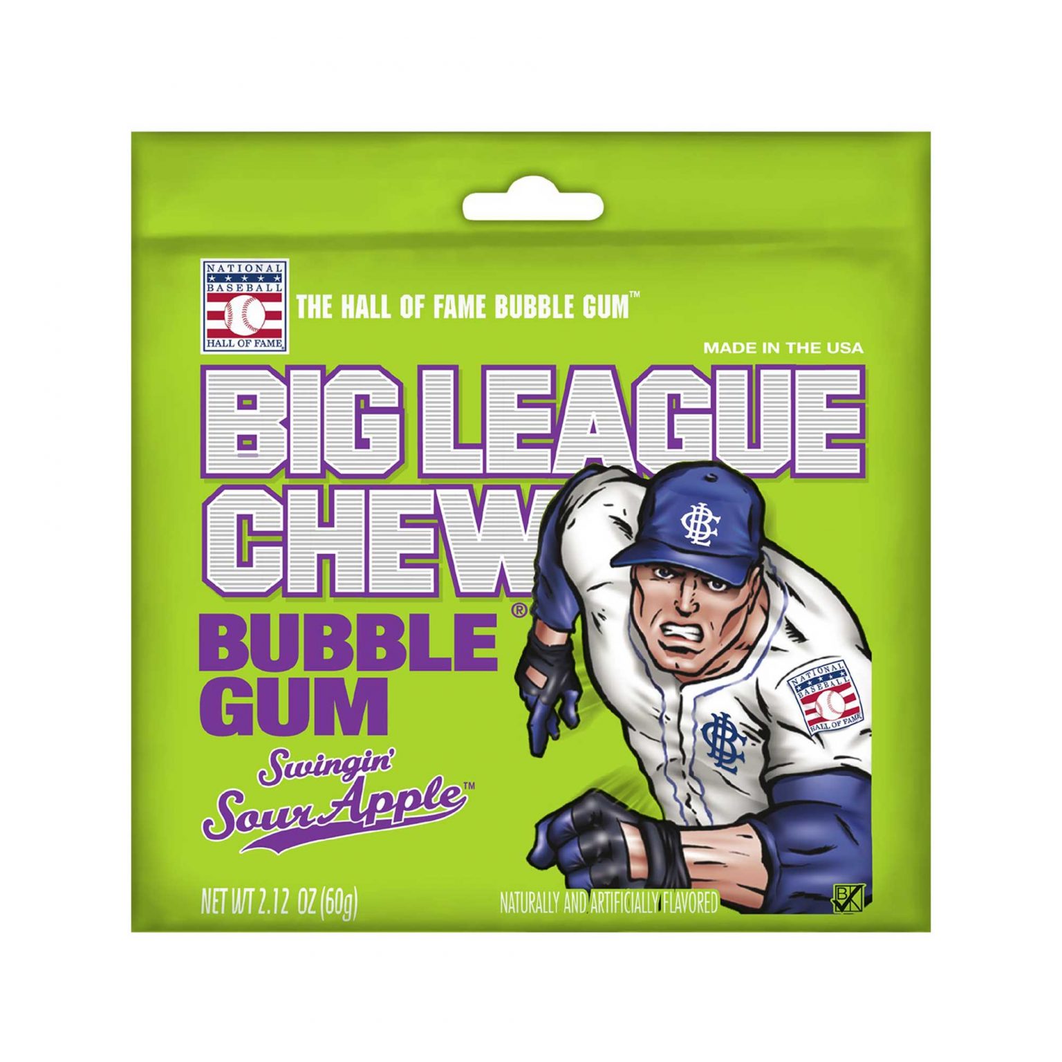 Big League Chew, Sour Apple, Bubble Gum ( 2.12 Ounce, 12 Count ) - Image 2