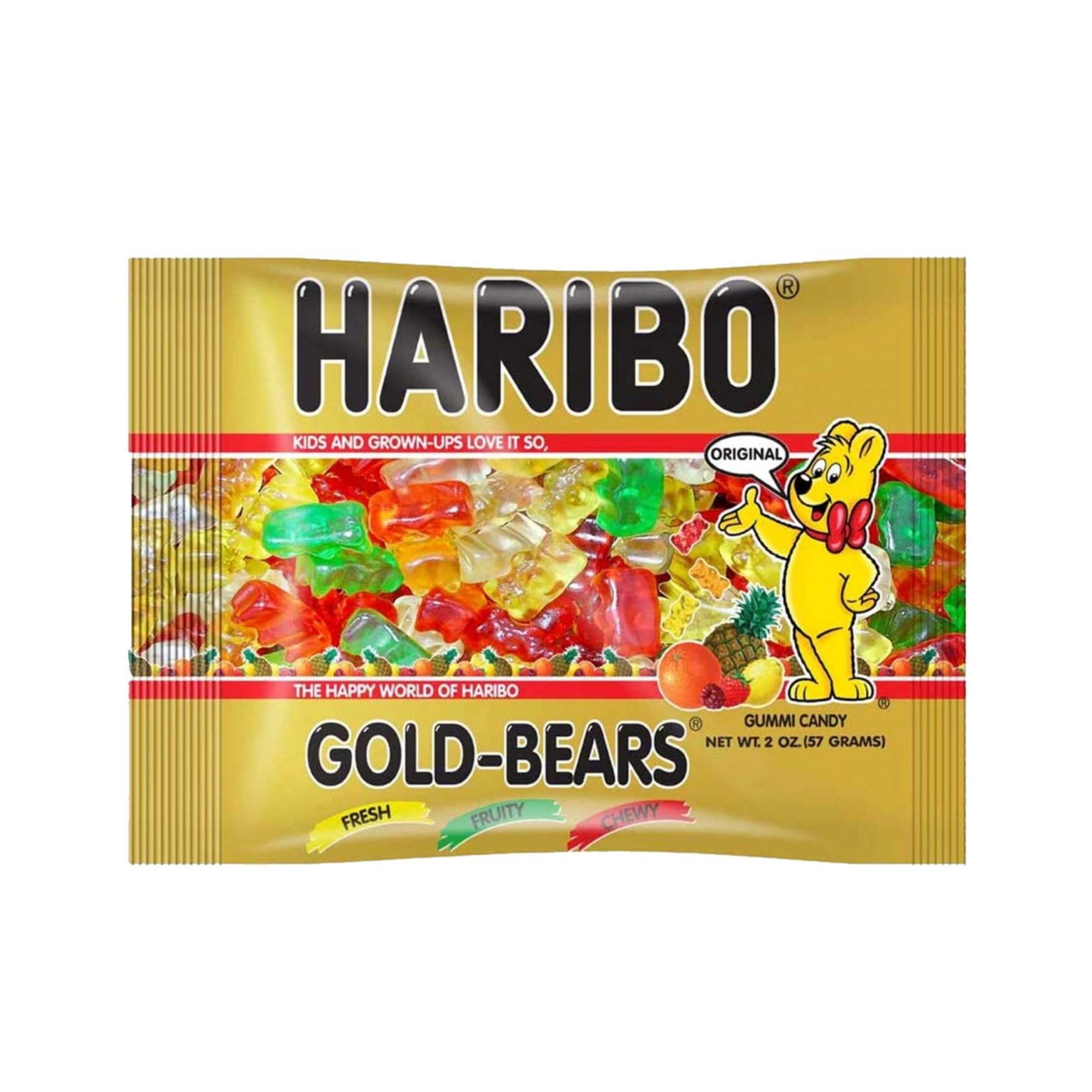 Haribo, Gold-Bears, Gummy Candy (2 Ounce, 24 Count) - Volt Candy