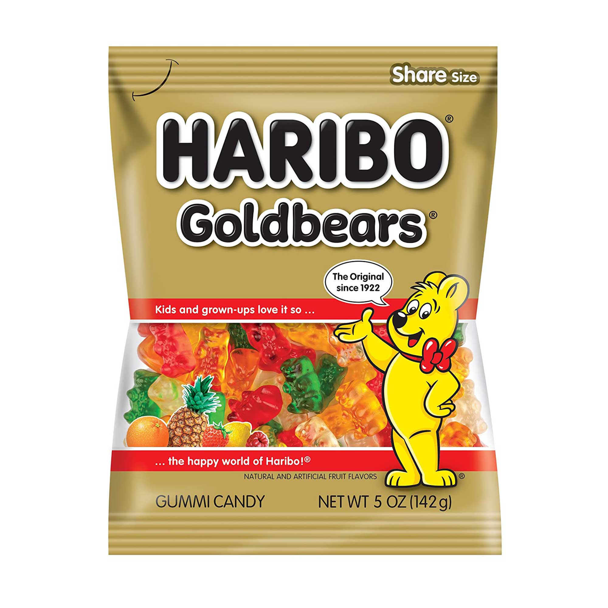 Haribo Gold-Bears Gummy Bears Candy: 5LB Bag