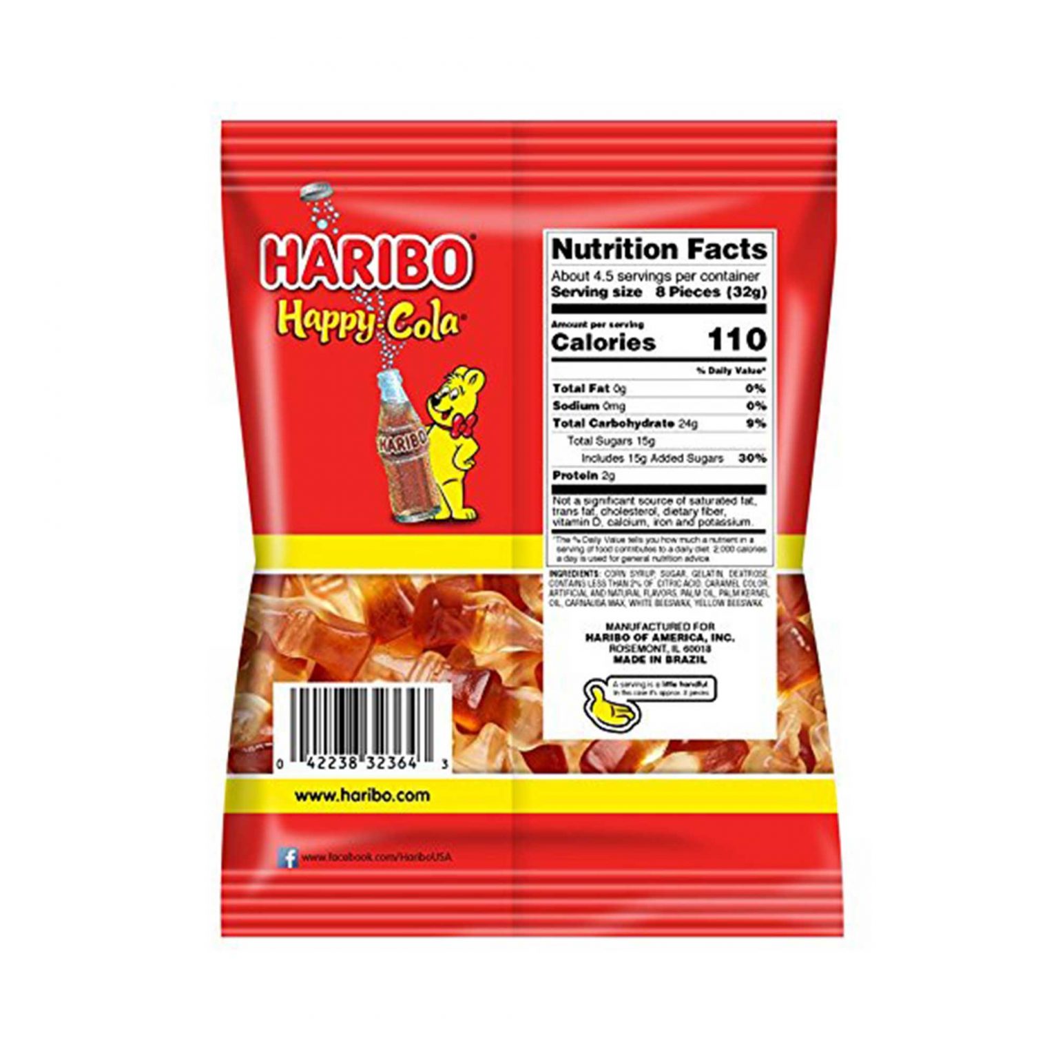 Haribo, Happy Cola, Gummy Candy (5 Ounce, 12 Count) - Image 2