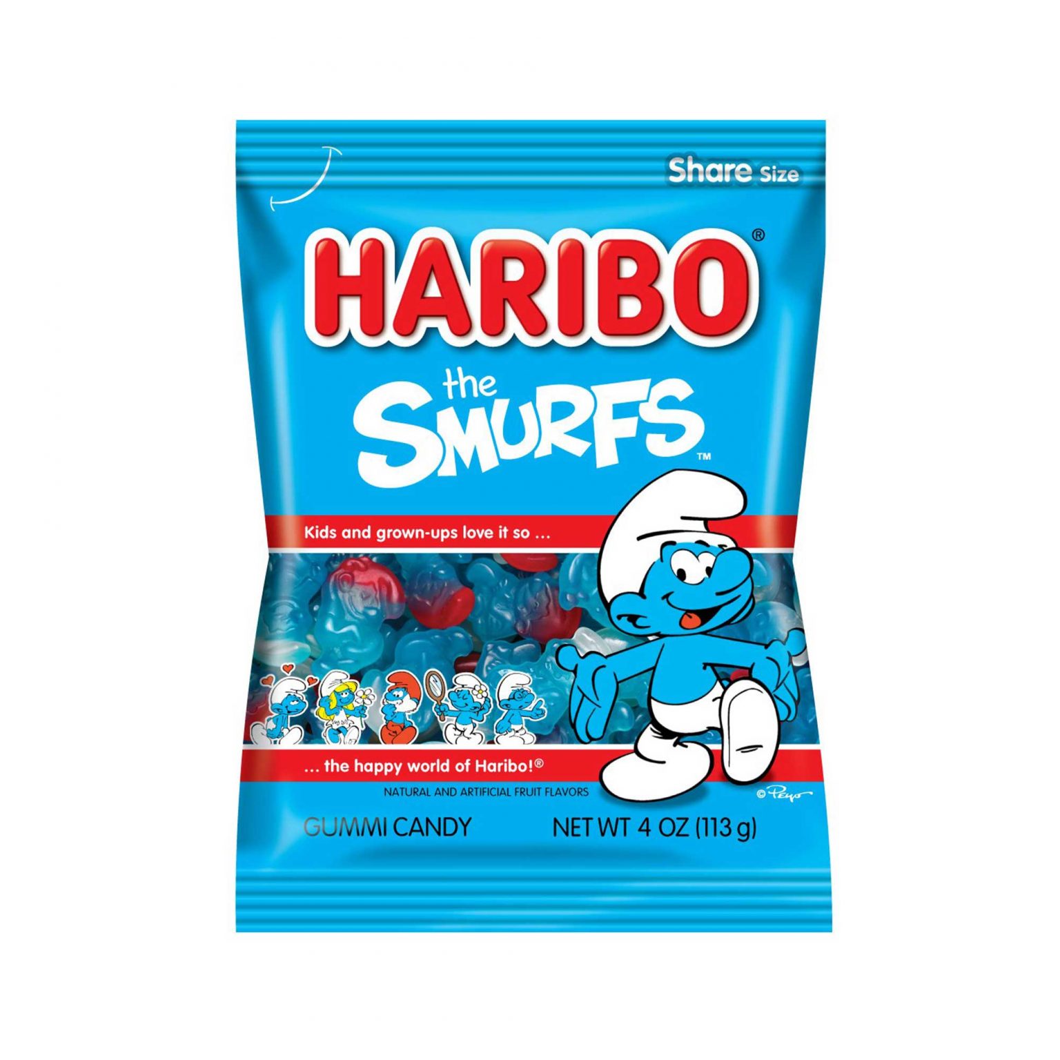 Haribo, The Smurfs, Gummy Candy (4 Ounce, 12 Count) - Image 1