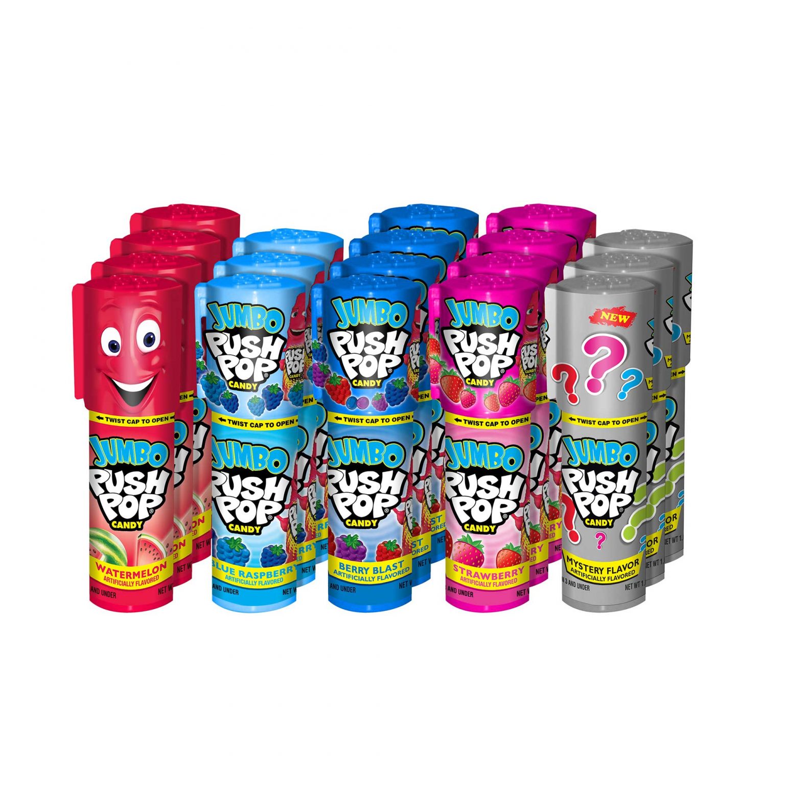 Push Pop Candy Jumbo, Assorted Flavor, Variety Pack ( 1.06 Ounce, 18 Count ) - Image 3