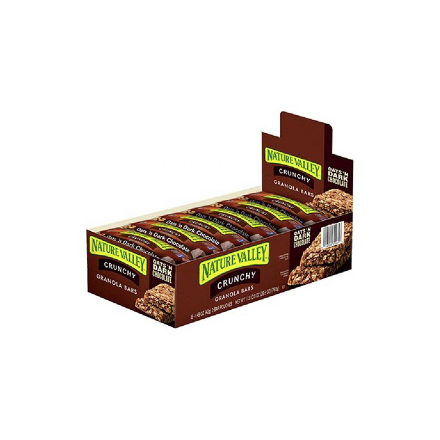 Nature Valley Crunchy, Oats and Dark Chocolate, Granola Bars (1.49 Ounce, 18 Count) - Image 1