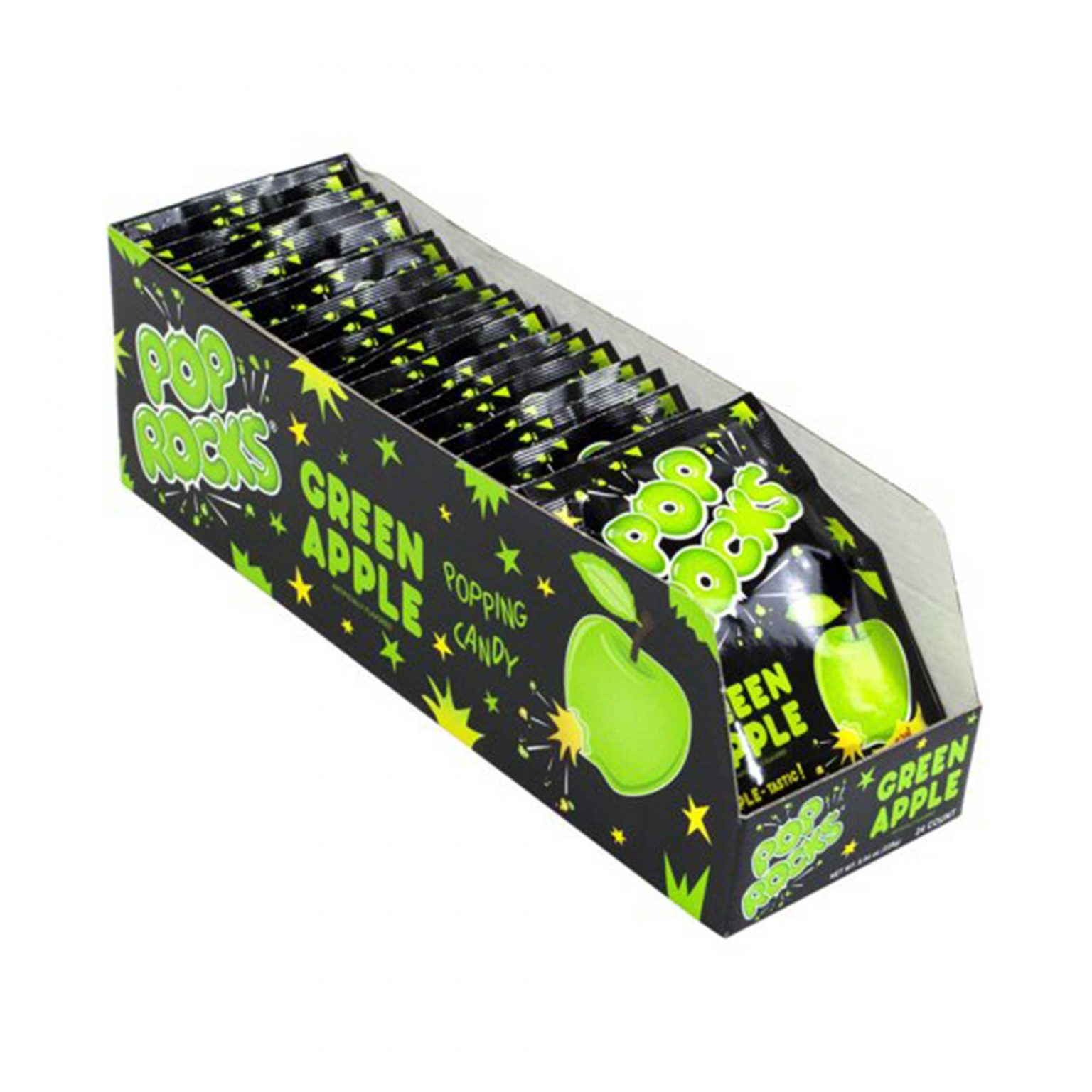 Pop Rocks, Green Apple, Popping Candy ( 0.33 Ounce, 24 Count ) - Image 1