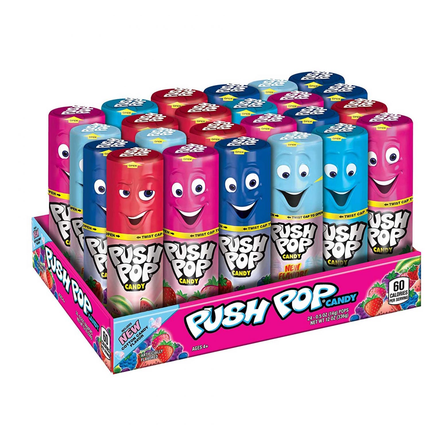 Push Pop Candy, Assortment in Bulk ( 0.5 Ounce, 24 Count ) - Image 1