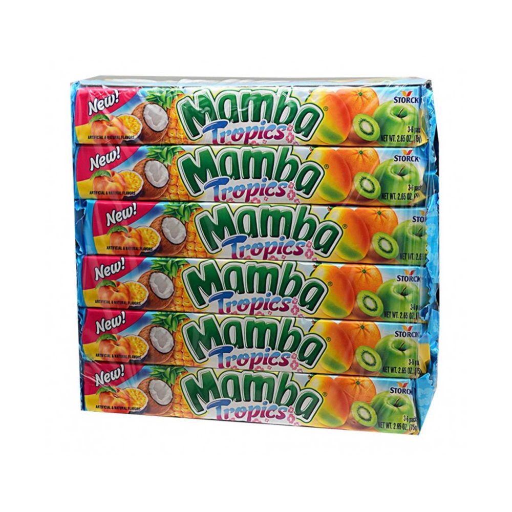 Mamba Tropics Stick flavors ( 2.65 Ounce, 24 Count ) - Volt Candy