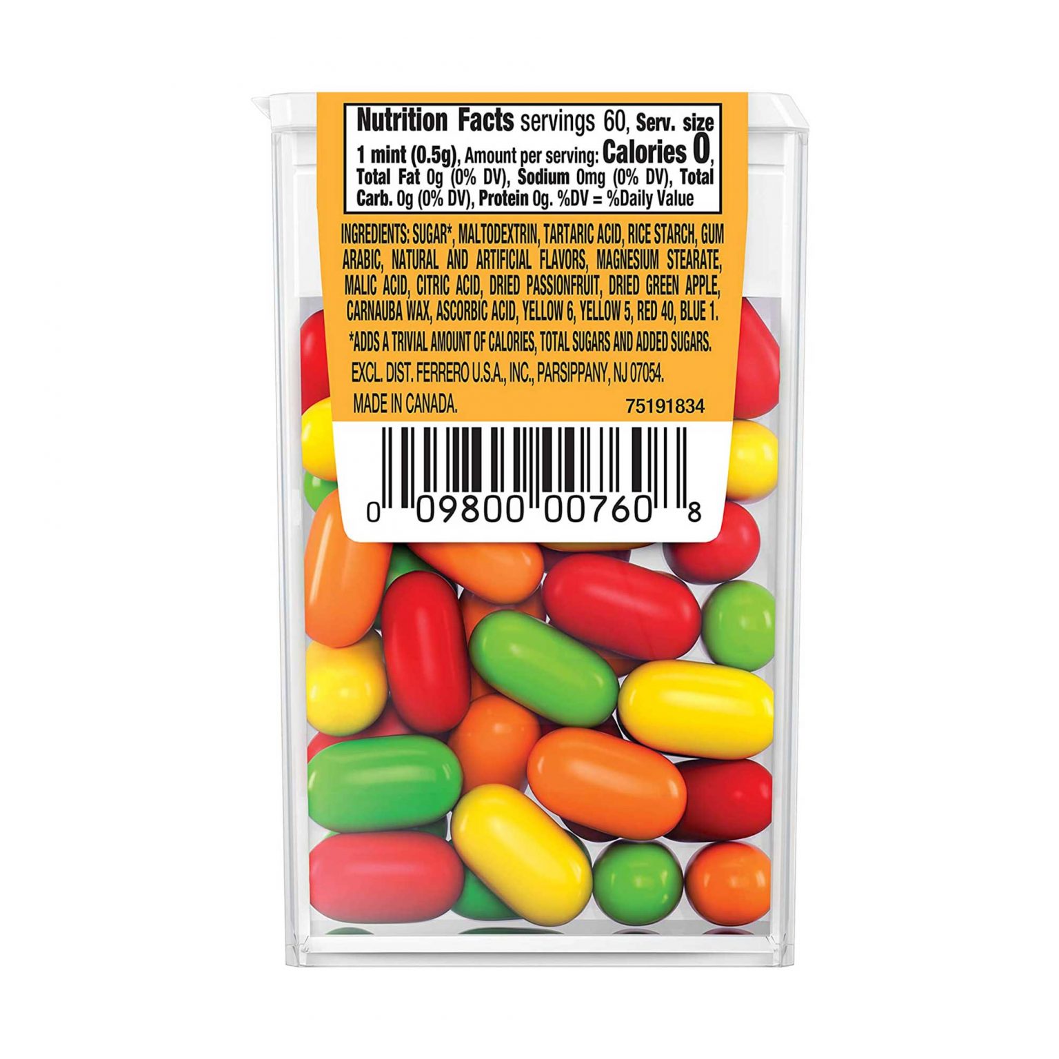 Tic Tac Fruit Adventure, Sugar Free Mint ( 1 Ounce, 12 Count) - Image 3