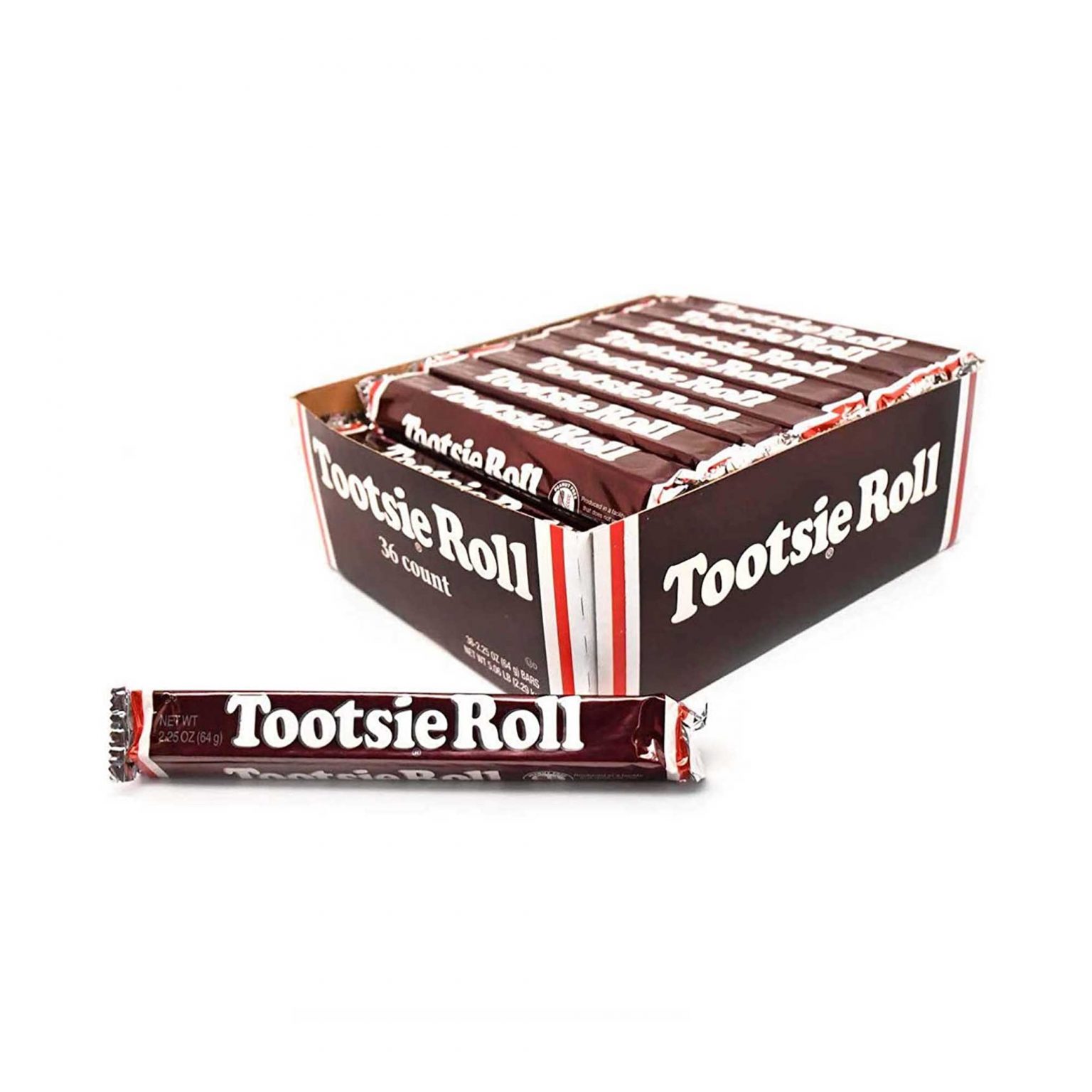Tootsie Roll Candy Bars Original Classic Size ( 2.25 Ounce, 36 Ounce ) - Image 1