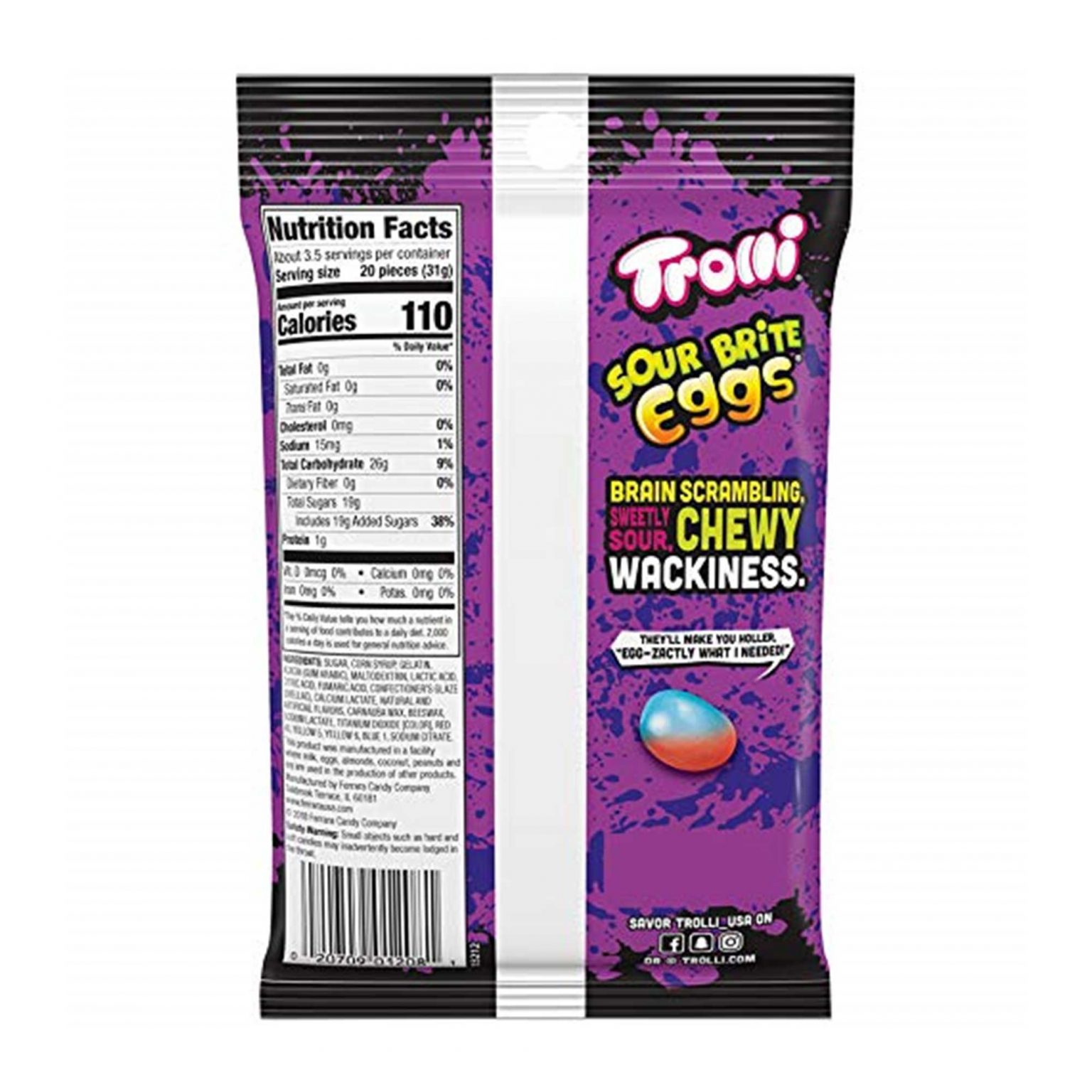 Trolli, Sour Brite Eggs, Gummy Candy (4 Ounce, 12 Count) - Image 2