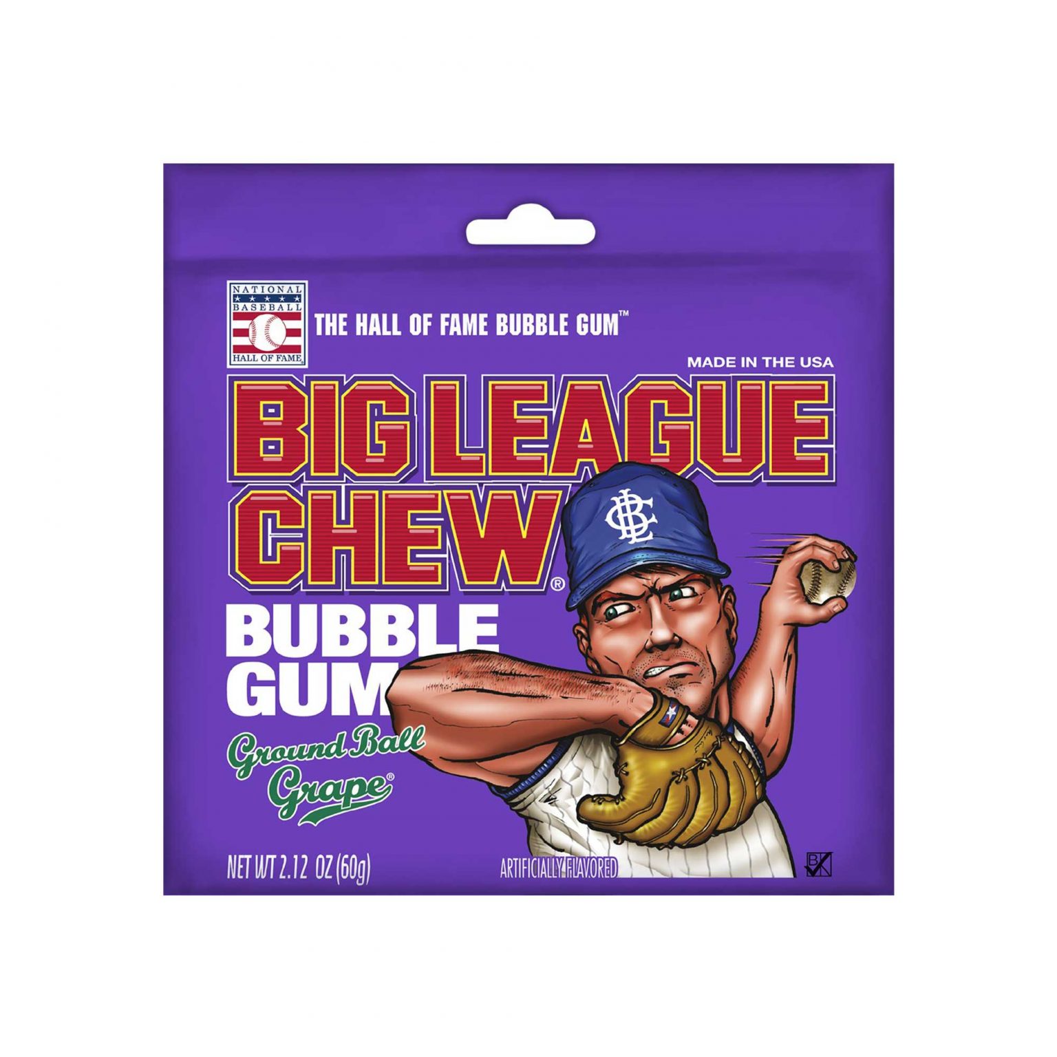 Big League Chew, Grape , Bubble Gum ( 2.12 Ounce, 12 Count ) - Image 2