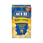 Act II Butter Lovers Microwave Popcorn Pantry Pack (2.75 Ounce, 18 Count)