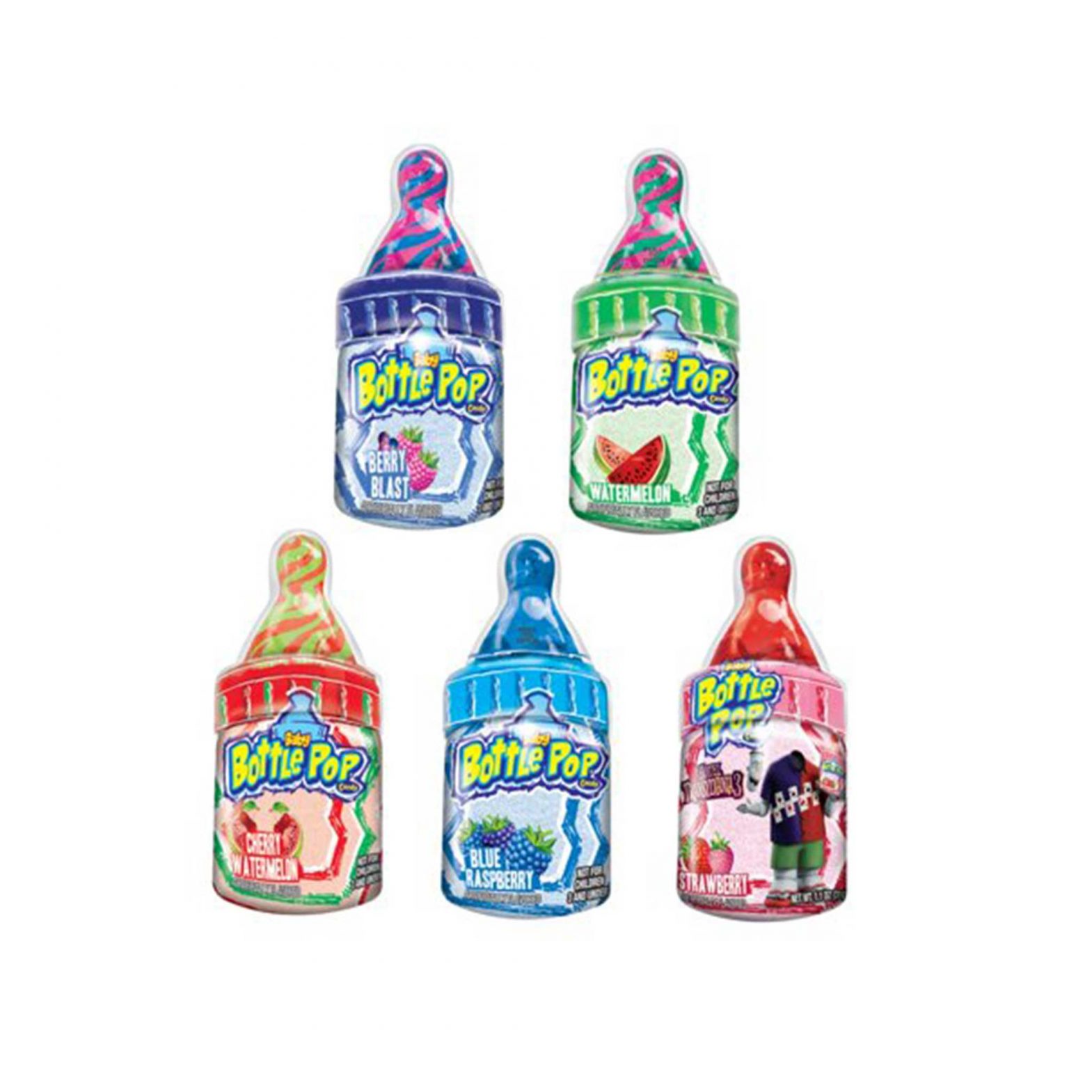 Baby Bottle Pop Candy Lollipops with Powdered ( 1.1 Ounce, 18 Count ) - Image 3