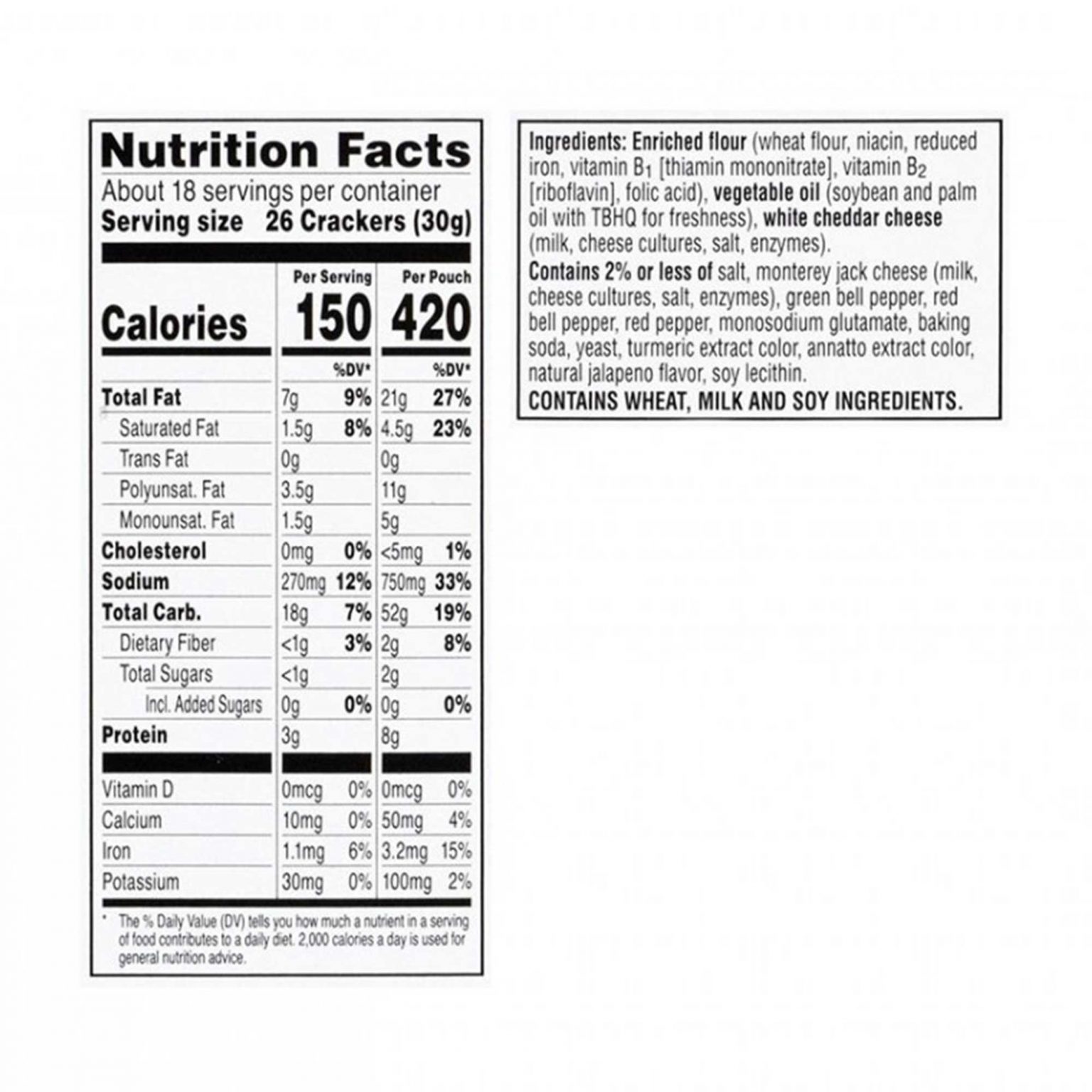Cheez-It Pepper Jack Baked Snack Crackers ( 3 Ounce, 6 Count ) - Image 3