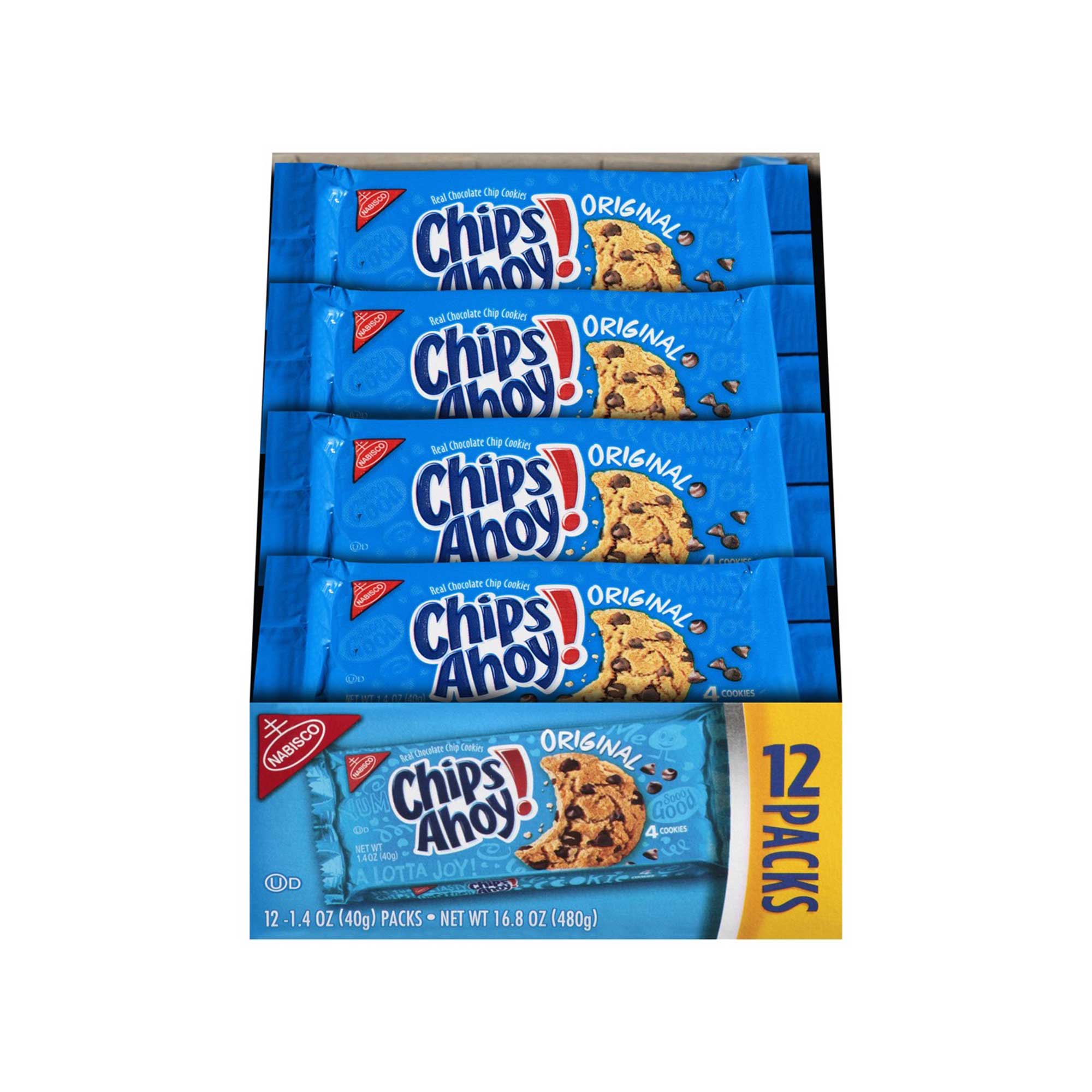 CHIPS AHOY! Original Chocolate Chip Cookies, 13 oz [12-Pack]