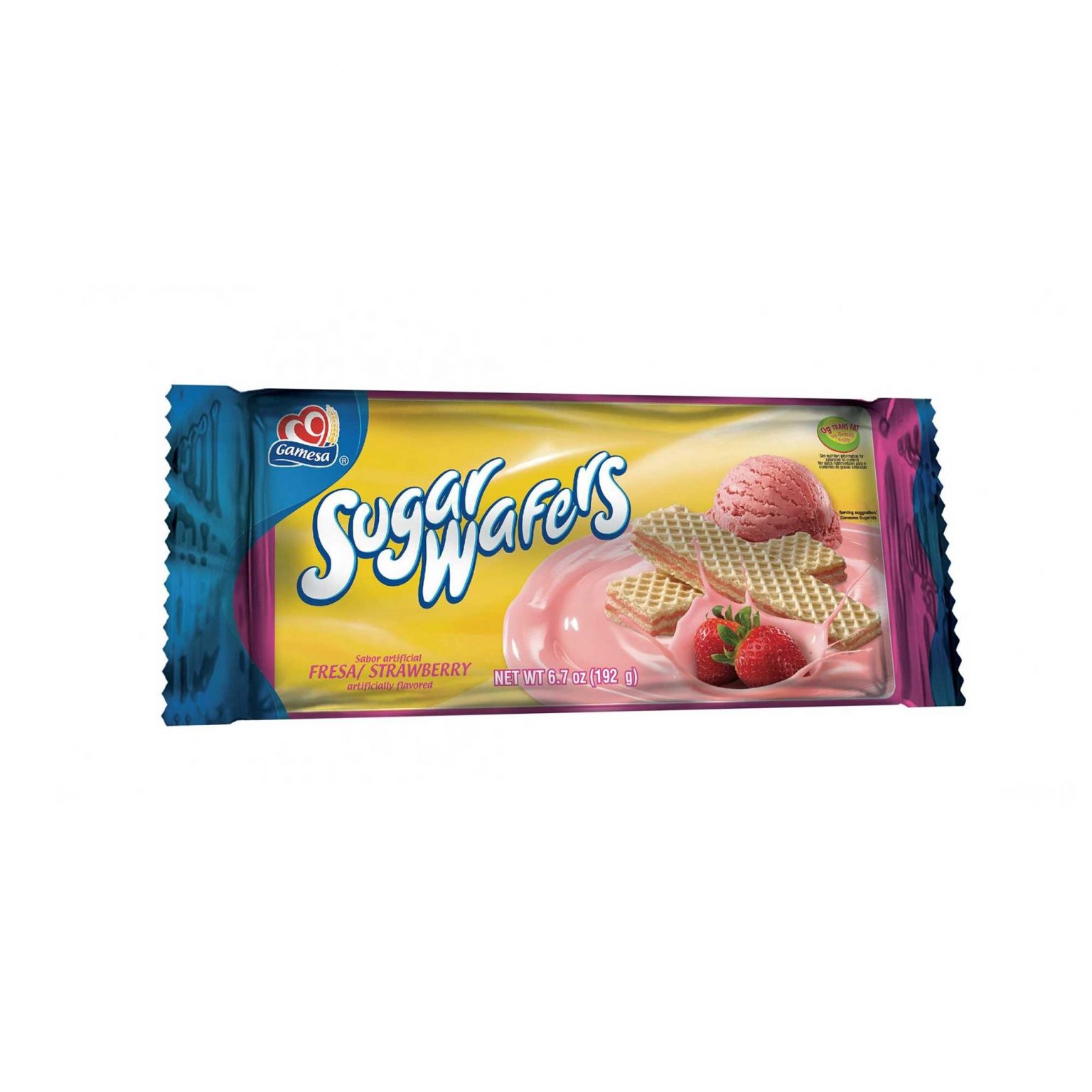 Gamesa Sugar Wafers Strawberry ( 6.7 Ounce, 12 Count ) - Image 1