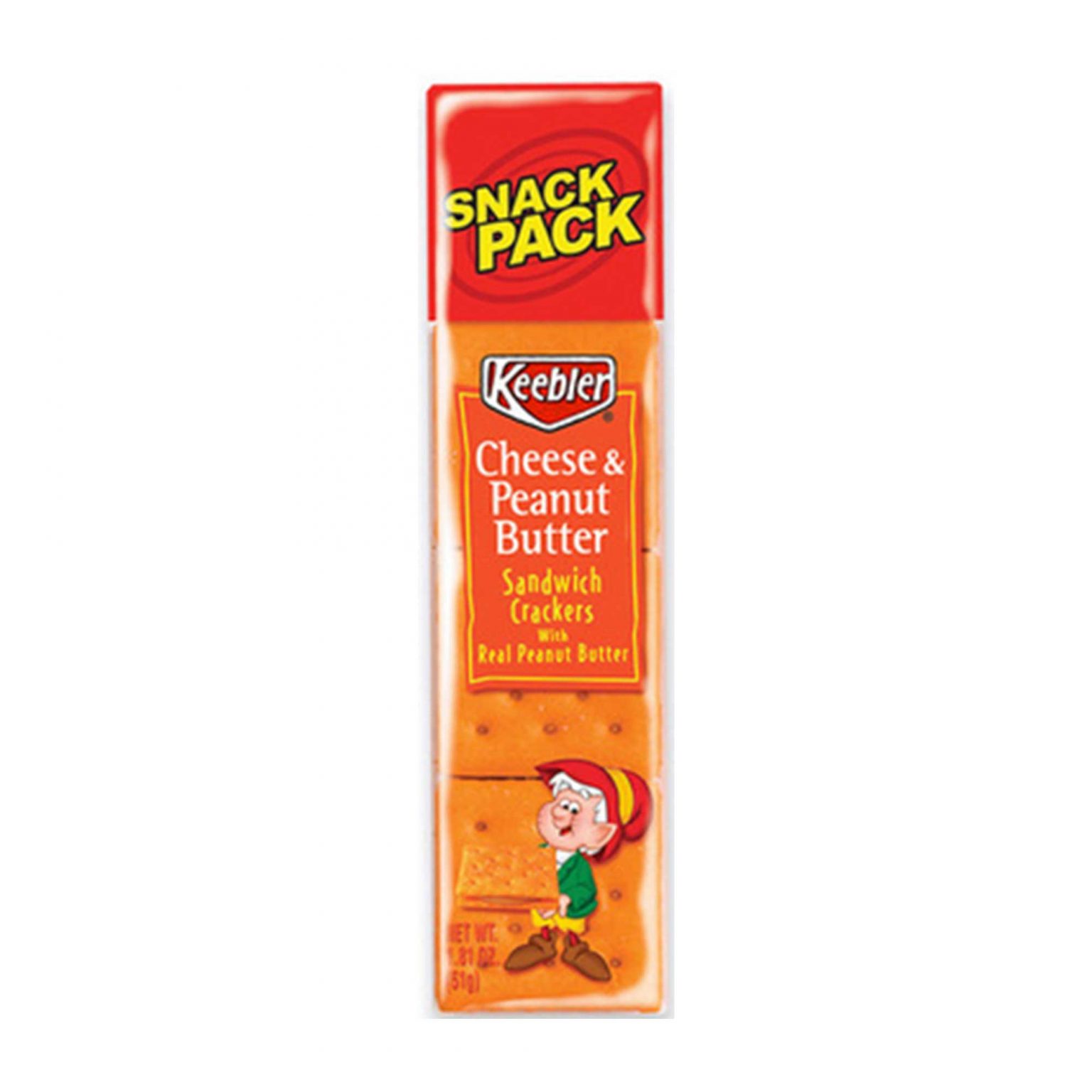Keebler Cheese & Peanut Butter Sandwich Crackers Snack ( 1.8 Ounce, 12 Count ) - Image 2