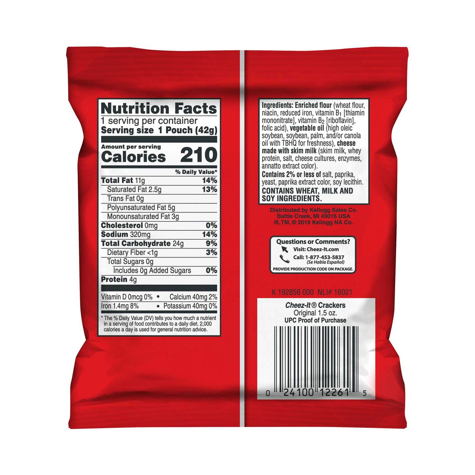 Cheez-It Original Baked Snack Crackers ( 1.5 Ounce, 8 Count ) - Image 2