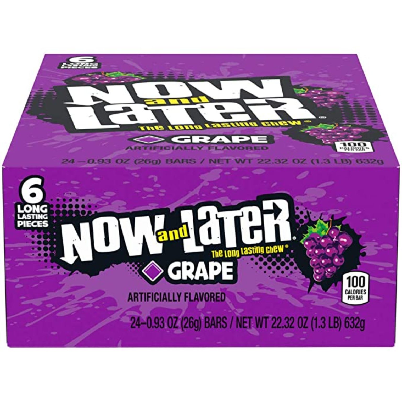 Now & Later Grape Candy ( 0.93 Ounce, Pack of 24 ) - Image 2