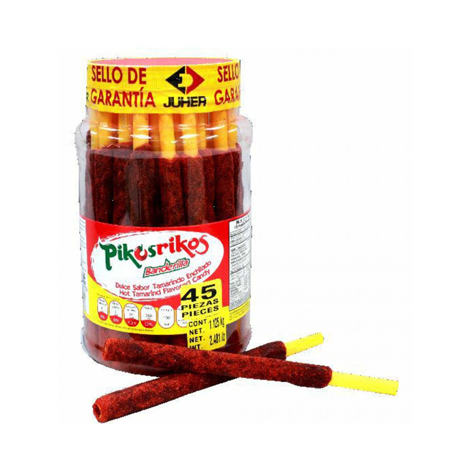 Pikosrikos Banderilla Spicy Tamarind Lollipops Mexican Candy - 45 Pieces - Image 1