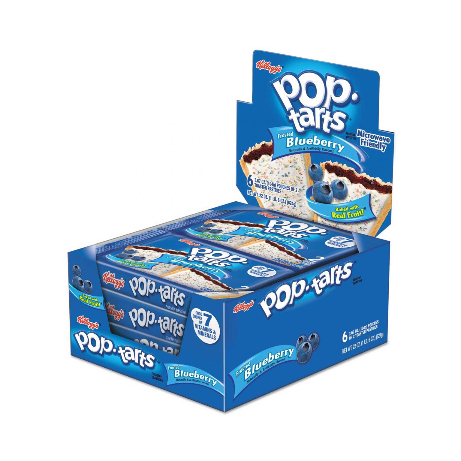 Kellogg's Pop tarts Frosted Blueberry ( 3.76 Ounce, 6 Count ) - Image 1