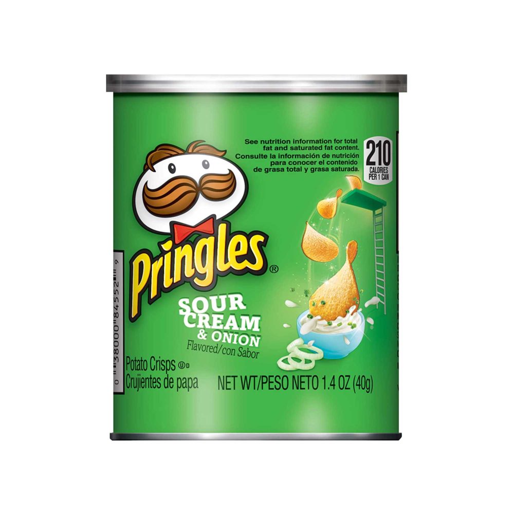 Pringles Sour Cream and Onion Potato Crisps Chips ( 1.4 Ounce, 12 Count ...