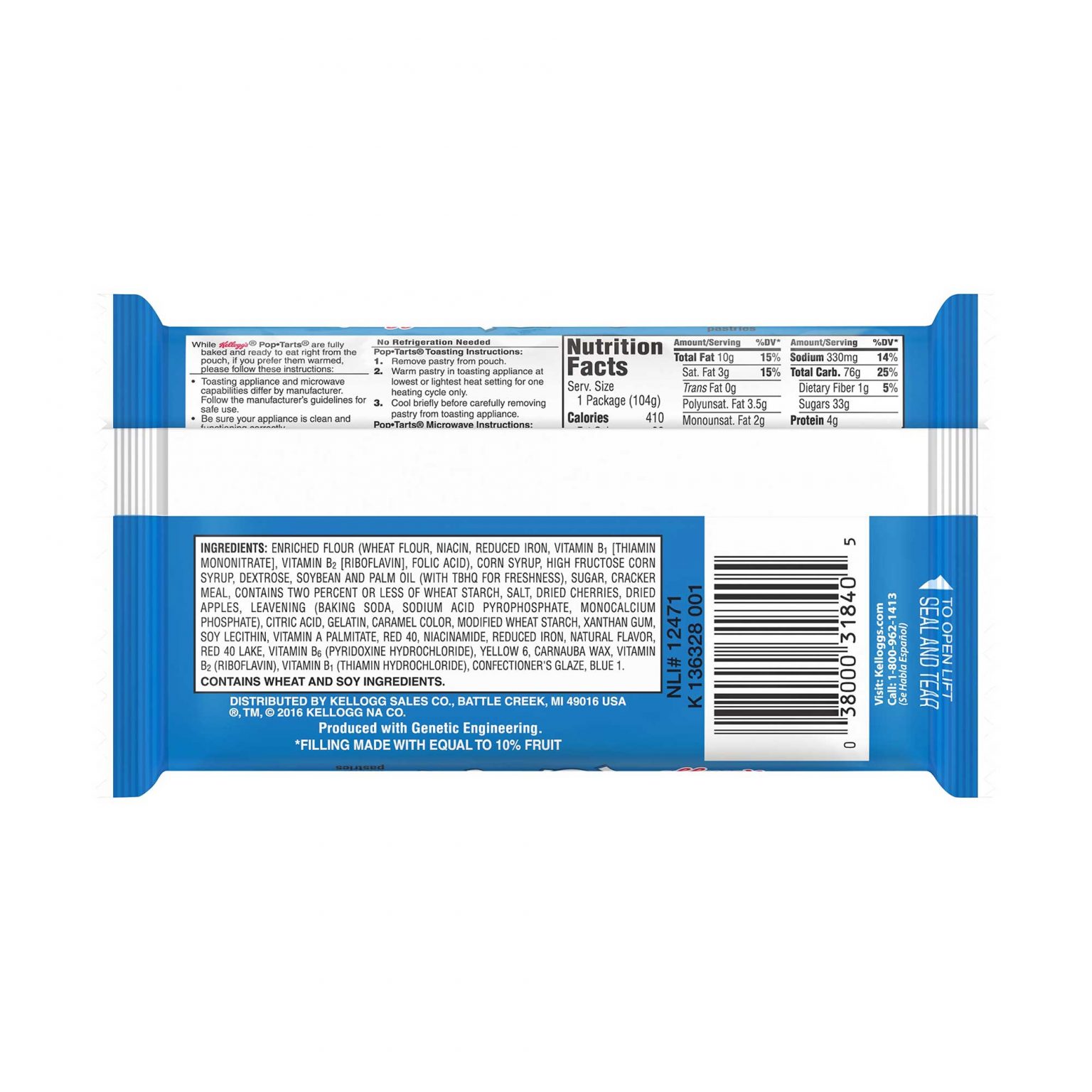 Kellogg's Pop tarts Frosted Cherry ( 3.76 Ounce, 6 Count ) - Image 3