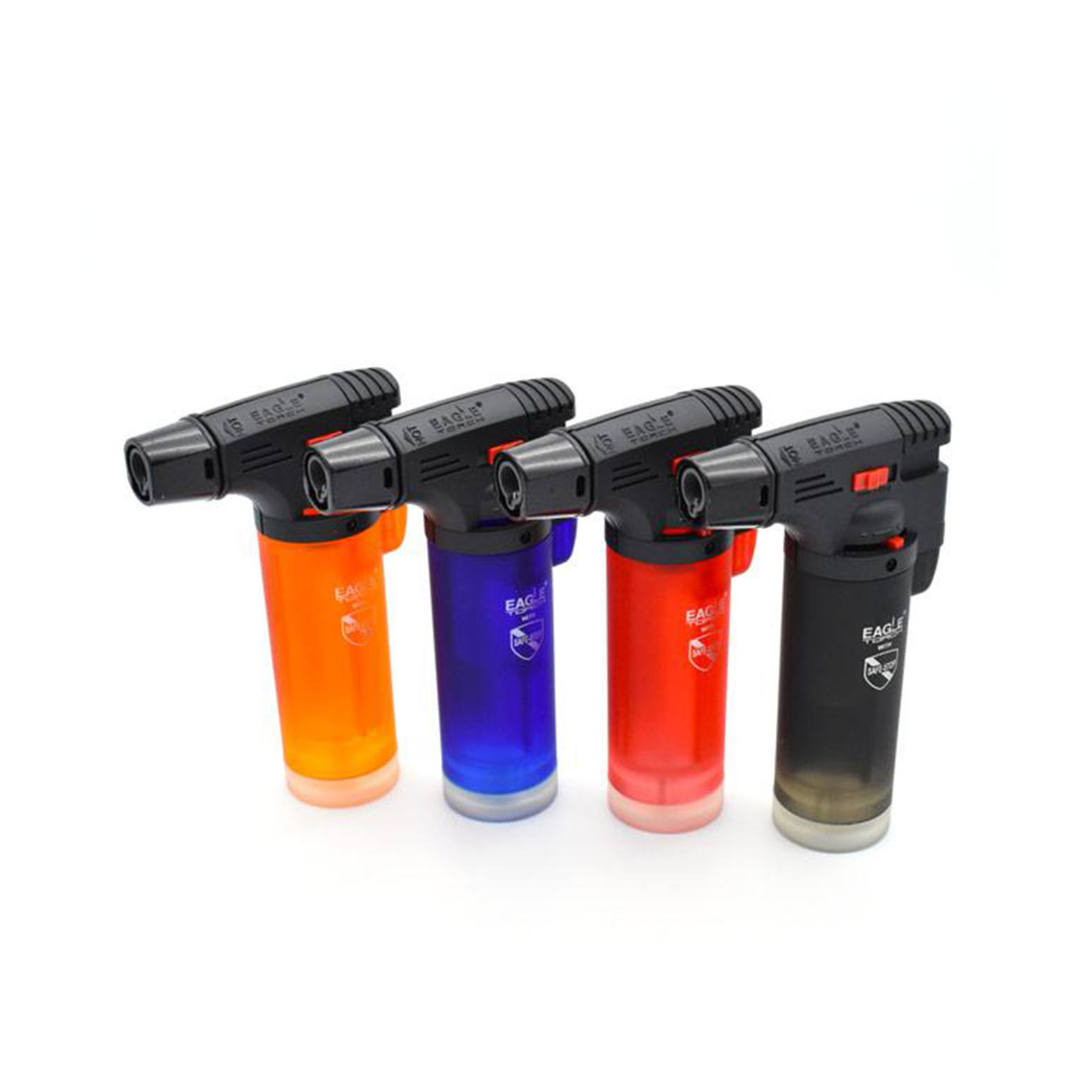 Eagle Torch Lighters Gun Butane Gas Assorted Colors 4/ct - Image 1